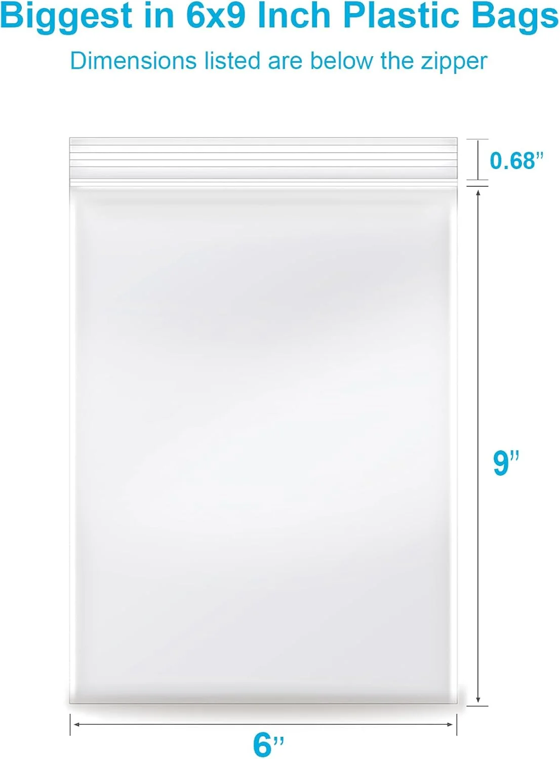 انباری 6''x 9''، (بسته 200 عددی) کیسه های پلی اتیلن زیپ دار شفاف 2 میلی متری با زیپ قفل دار قابل باز و بسته شدن برای عکس، جواهرات، نانوایی، خوراکی ها، مسافرت، نگهداری، بسته بندی و حمل و نقل… انباری 6''x 9''، (بسته 200 عددی) کیسه های پلی اتیلن زیپ دار شفاف 2 میلی متری با زیپ قفل دار قابل باز و بسته شدن برای عکس، جواهرات، نانوایی، خوراکی ها، مسافرت، نگهداری، بسته بندی و حمل و نقل…