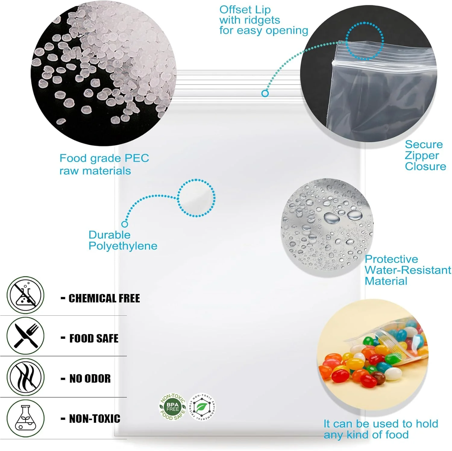 انباری 6''x 9''، (بسته 200 عددی) کیسه های پلی اتیلن زیپ دار شفاف 2 میلی متری با زیپ قفل دار قابل باز و بسته شدن برای عکس، جواهرات، نانوایی، خوراکی ها، مسافرت، نگهداری، بسته بندی و حمل و نقل… انباری 6''x 9''، (بسته 200 عددی) کیسه های پلی اتیلن زیپ دار شفاف 2 میلی متری با زیپ قفل دار قابل باز و بسته شدن برای عکس، جواهرات، نانوایی، خوراکی ها، مسافرت، نگهداری، بسته بندی و حمل و نقل…