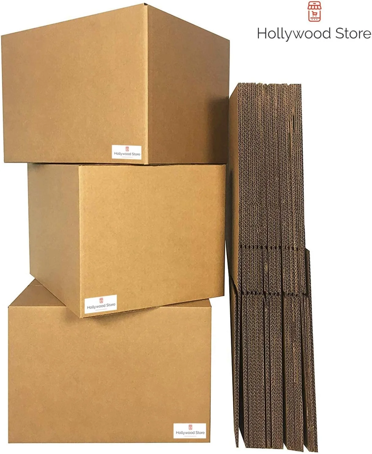 جعبه مقوایی کارتن هالیوود استور برای بسته بندی، 5 عددی (60x60x60 سانتی متر، 30 کیلوگرم، قهوه ای) جعبه مقوایی کارتن هالیوود استور برای بسته بندی، 5 عددی (60x60x60 سانتی متر، 30 کیلوگرم، قهوه ای)