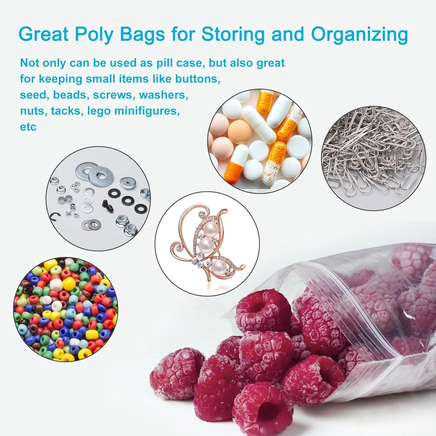 انباری 6''x 9''، (بسته 200 عددی) کیسه های پلی اتیلن زیپ دار شفاف 2 میلی متری با زیپ قفل دار قابل باز و بسته شدن برای عکس، جواهرات، نانوایی، خوراکی ها، مسافرت، نگهداری، بسته بندی و حمل و نقل… انباری 6''x 9''، (بسته 200 عددی) کیسه های پلی اتیلن زیپ دار شفاف 2 میلی متری با زیپ قفل دار قابل باز و بسته شدن برای عکس، جواهرات، نانوایی، خوراکی ها، مسافرت، نگهداری، بسته بندی و حمل و نقل…