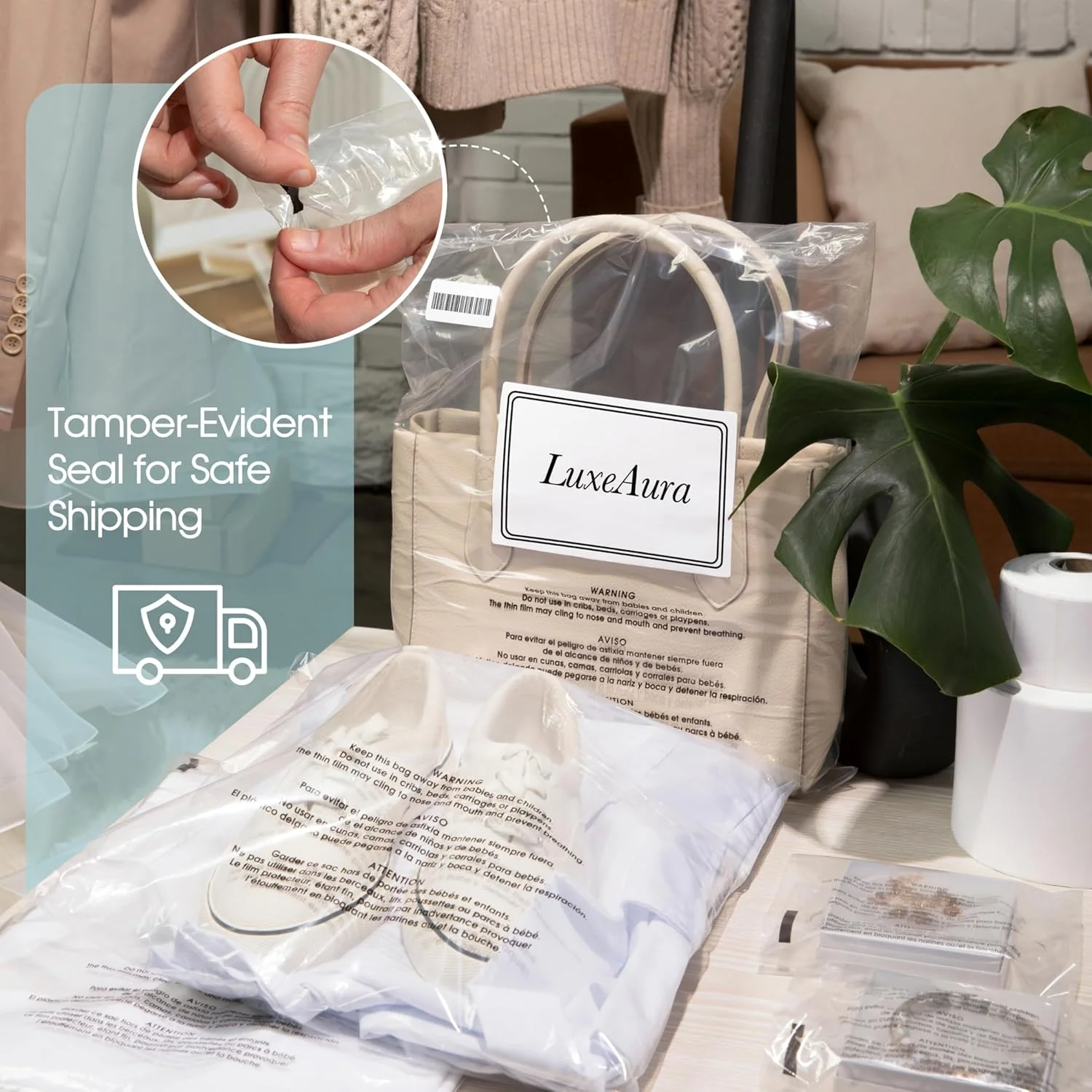 اسپارتاکوس صنعتی - کیسه های پلی اتیلن شفاف خود چسب 8 در 10 اینچ (1000 عدد) با هشدار خفگی برای بسته بندی، حمل و نقل و FBA - چسب دائمی اسپارتاکوس صنعتی - کیسه های پلی اتیلن شفاف خود چسب 8 در 10 اینچ (1000 عدد) با هشدار خفگی برای بسته بندی، حمل و نقل و FBA - چسب دائمی