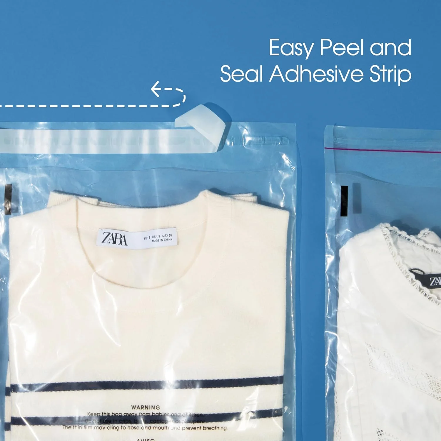 اسپارتاکوس صنعتی - کیسه های پلی اتیلن شفاف خود چسب 8 در 10 اینچ (1000 عدد) با هشدار خفگی برای بسته بندی، حمل و نقل و FBA - چسب دائمی اسپارتاکوس صنعتی - کیسه های پلی اتیلن شفاف خود چسب 8 در 10 اینچ (1000 عدد) با هشدار خفگی برای بسته بندی، حمل و نقل و FBA - چسب دائمی