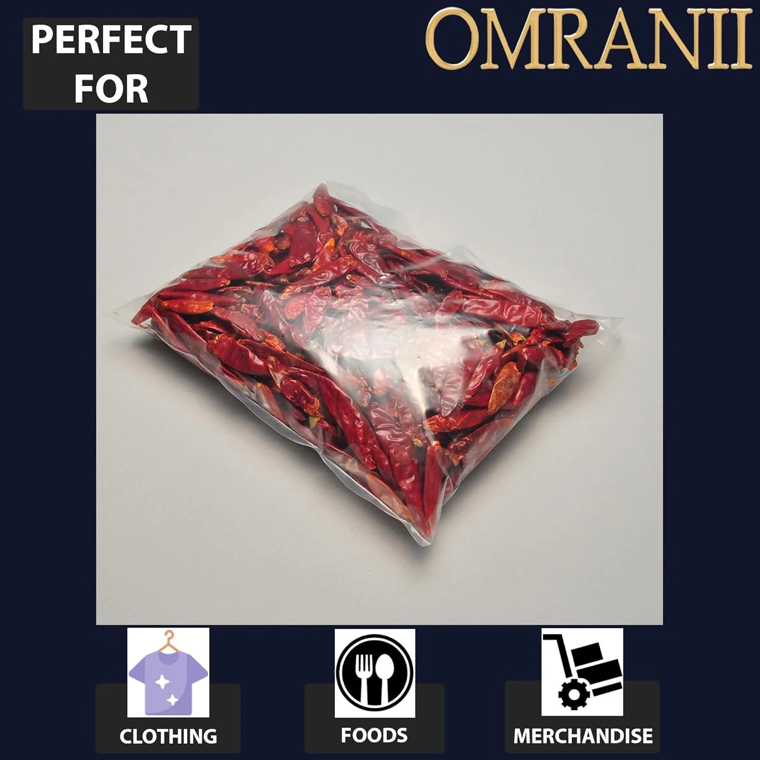 کیسه های پلی اتیلن شفاف تخت عمران ایی - سایزهای مختلف 8"x10" و 100 عدد کیسه 1.25 میل بسته بندی پلاستیکی تخت با سر باز | کیسه های پلاستیکی انعطاف پذیر و بادوام | پلی اتیلن با چگالی کم (LDPE) کیسه های پلی اتیلن شفاف تخت عمران ایی - سایزهای مختلف 8"x10" و 100 عدد کیسه 1.25 میل بسته بندی پلاستیکی تخت با سر باز | کیسه های پلاستیکی انعطاف پذیر و بادوام | پلی اتیلن با چگالی کم (LDPE)