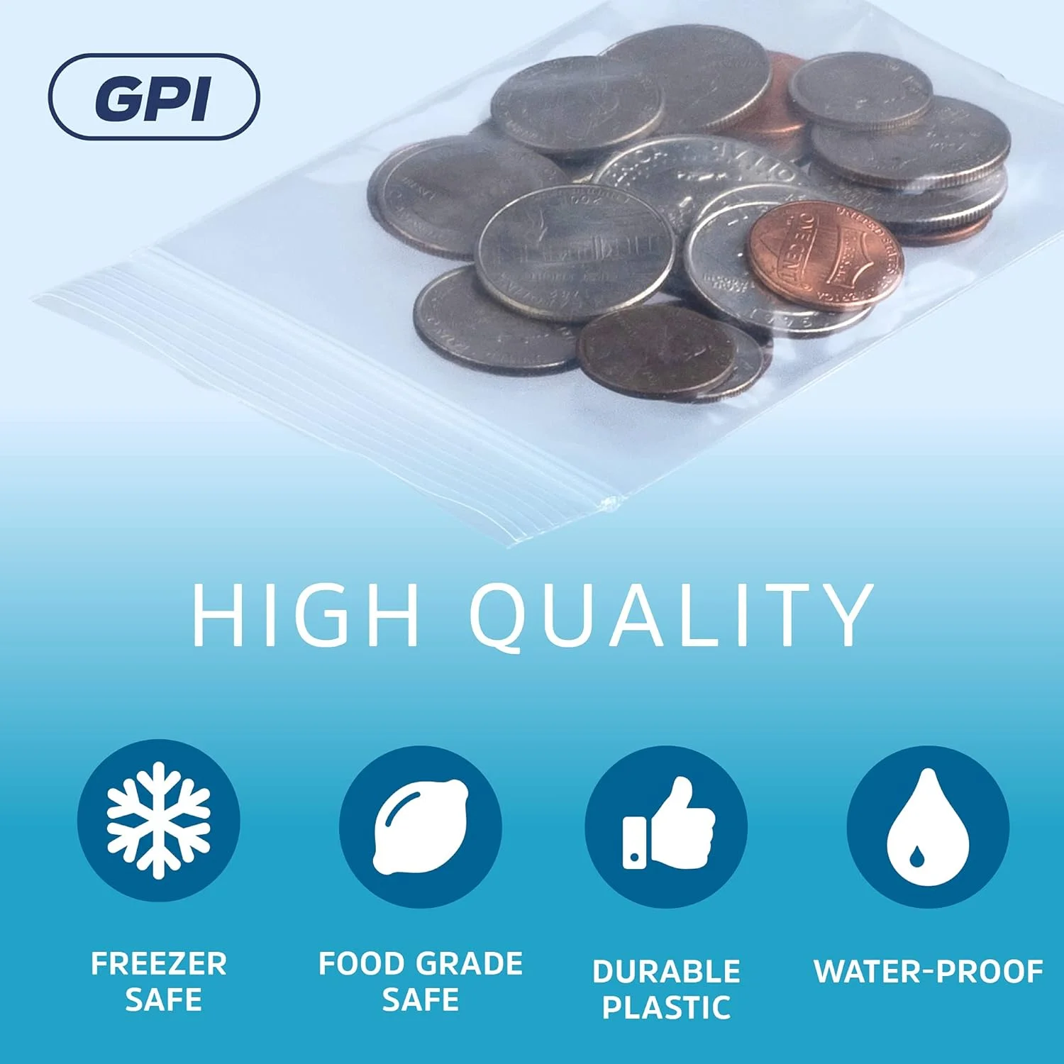 کیسه های زیپ لاک پلاستیکی شفاف و قابل استفاده مجدد GPI - بسته عمده 1000 عددی 3 در 4 با ضخامت 2 میل، کیسه های پلی اتیلن قوی و بادوام با قفل زیپی قابل باز و بسته شدن برای مسافرت، نگهداری، بسته بندی و حمل و نقل. کیسه های زیپ لاک پلاستیکی شفاف و قابل استفاده مجدد GPI - بسته عمده 1000 عددی 3 در 4 با ضخامت 2 میل، کیسه های پلی اتیلن قوی و بادوام با قفل زیپی قابل باز و بسته شدن برای مسافرت، نگهداری، بسته بندی و حمل و نقل.