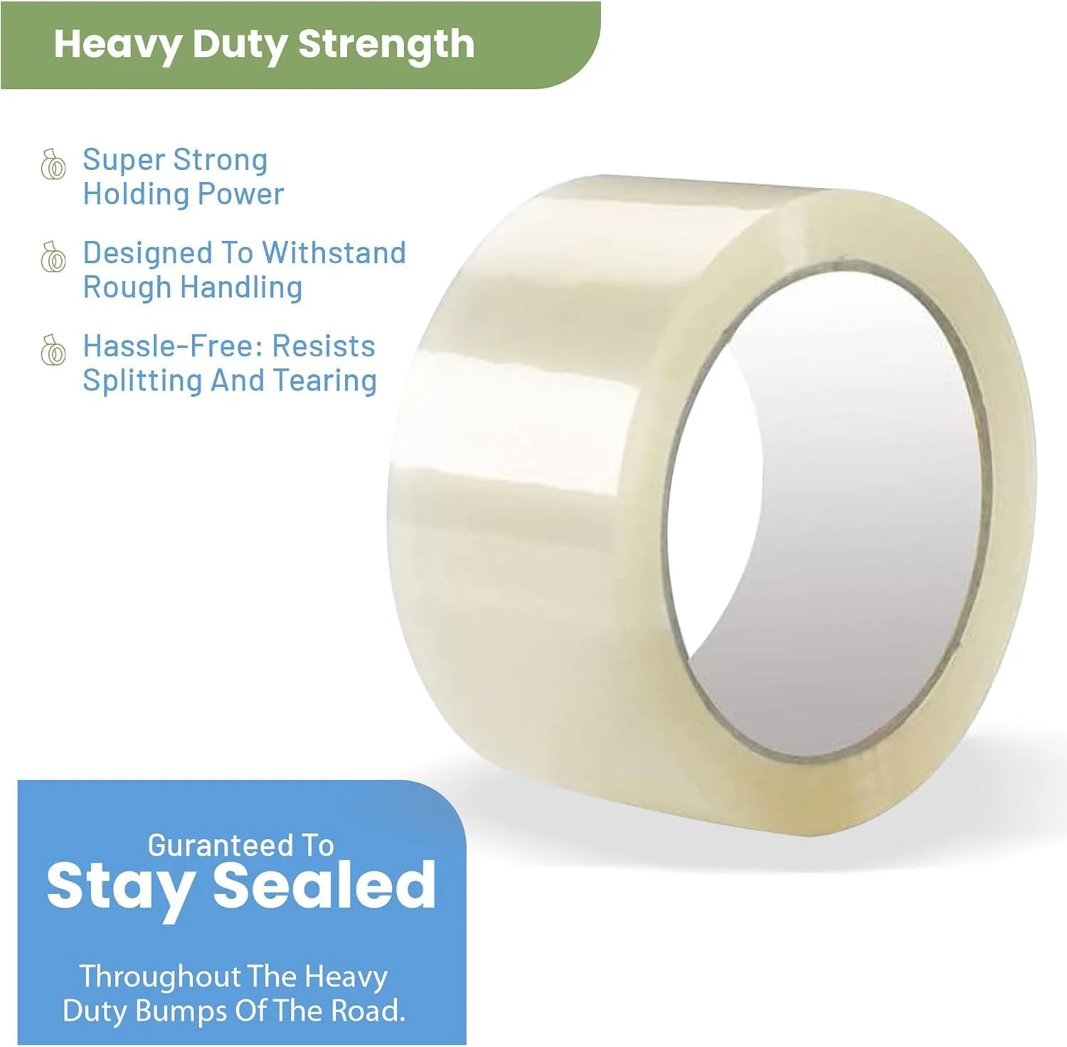 نوار چسب بسته بندی شفاف HOOJO® - 2 اینچ x 50 یارد، نوار بسته بندی چسبی سنگین برای مهر و موم کردن جعبه ها، بسته ها، کیسه های پستی و کارتن های اسباب کشی - نوار قوی اداری و حمل و نقل (6 رول، 2 اینچ x 50 یارد) نوار چسب بسته بندی شفاف HOOJO® - 2 اینچ x 50 یارد، نوار بسته بندی چسبی سنگین برای مهر و موم کردن جعبه ها، بسته ها، کیسه های پستی و کارتن های اسباب کشی - نوار قوی اداری و حمل و نقل (6 رول، 2 اینچ x 50 یارد)