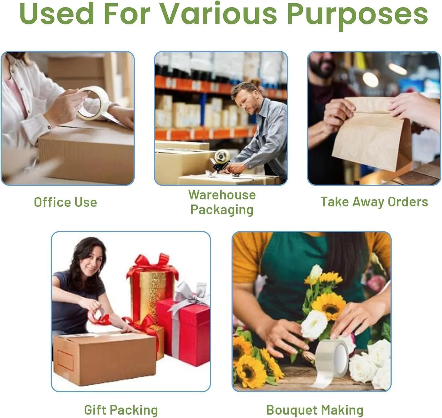 نوار چسب بسته بندی شفاف HOOJO® - 2 اینچ x 50 یارد، نوار بسته بندی چسبی سنگین برای مهر و موم کردن جعبه ها، بسته ها، کیسه های پستی و کارتن های اسباب کشی - نوار قوی اداری و حمل و نقل (6 رول، 2 اینچ x 50 یارد) نوار چسب بسته بندی شفاف HOOJO® - 2 اینچ x 50 یارد، نوار بسته بندی چسبی سنگین برای مهر و موم کردن جعبه ها، بسته ها، کیسه های پستی و کارتن های اسباب کشی - نوار قوی اداری و حمل و نقل (6 رول، 2 اینچ x 50 یارد)