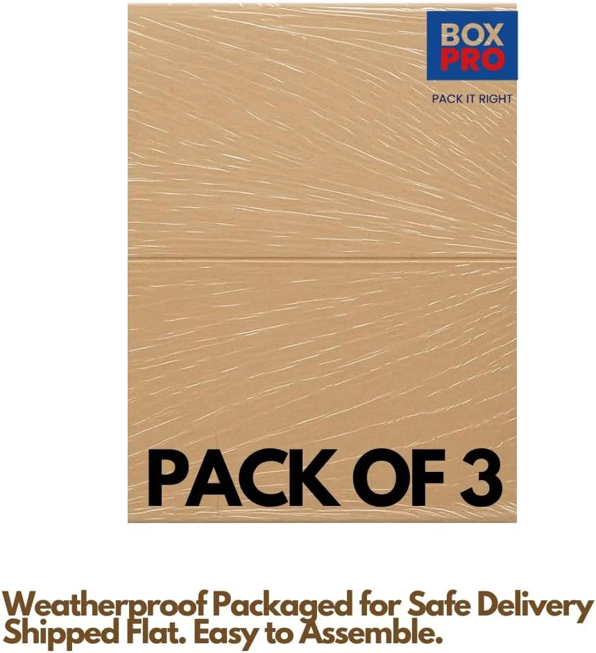 جعبه مقوایی تقویت شده BOXPRO، بسته 3 عددی، 60x40x40 سانتی متر، 5 لایه (24x16x16 اینچ) | ساختار 5 لایه | تحمل وزن تا 20 کیلوگرم | ایده آل برای انبارداری، حمل و نقل و تجارت الکترونیک جعبه مقوایی تقویت شده BOXPRO، بسته 3 عددی، 60x40x40 سانتی متر، 5 لایه (24x16x16 اینچ) | ساختار 5 لایه | تحمل وزن تا 20 کیلوگرم | ایده آل برای انبارداری، حمل و نقل و تجارت الکترونیک