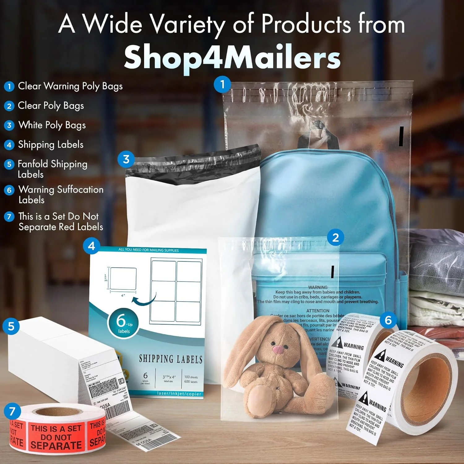 کیسه های پلی اتیلن شفاف 9x12 Shop4Mailers با چسب خود چسب و هشدار خفگی 1.5 میل برای بسته بندی کسب و کار FBA، جواهرات، لباس، چاپ، ذخیره سازی - مهر و موم دائمی (بسته 200 عددی) کیسه های پلی اتیلن شفاف 9x12 Shop4Mailers با چسب خود چسب و هشدار خفگی 1.5 میل برای بسته بندی کسب و کار FBA، جواهرات، لباس، چاپ، ذخیره سازی - مهر و موم دائمی (بسته 200 عددی)