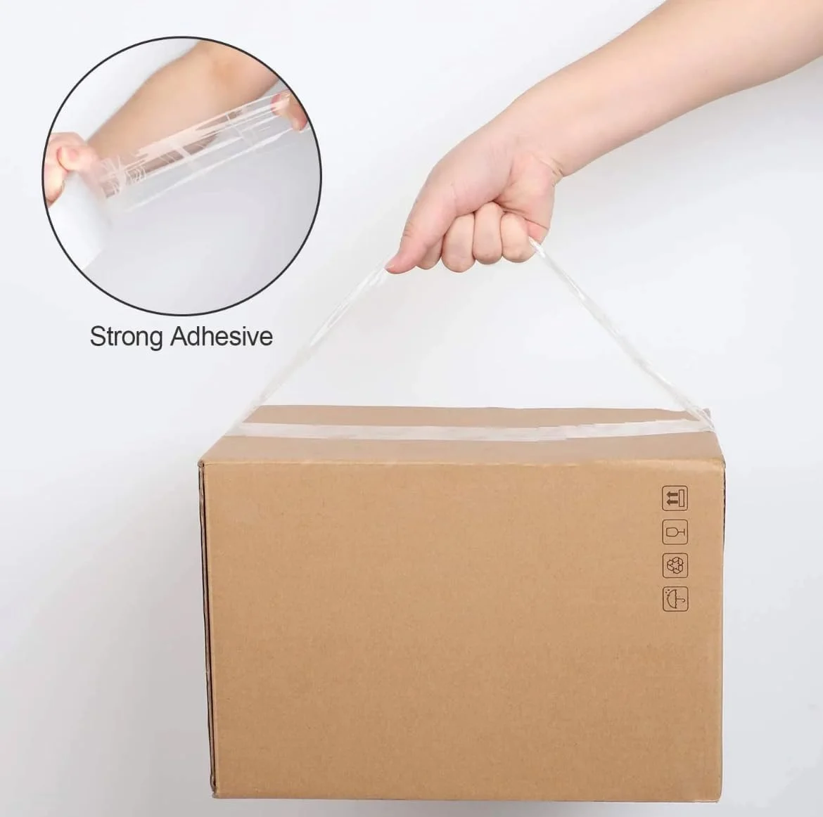 نوار بسته بندی شفاف BOPP کامفت، 6 عددی (طول 60 یارد)، نوار بسته بندی شفاف سنگین - 2 اینچ (5 سانتی متر) × 60 یارد (55 متر) - چسب قوی 50 میکرون برای بستن جعبه ها، لوازم اسباب کشی نوار بسته بندی شفاف BOPP کامفت، 6 عددی (طول 60 یارد)، نوار بسته بندی شفاف سنگین - 2 اینچ (5 سانتی متر) × 60 یارد (55 متر) - چسب قوی 50 میکرون برای بستن جعبه ها، لوازم اسباب کشی