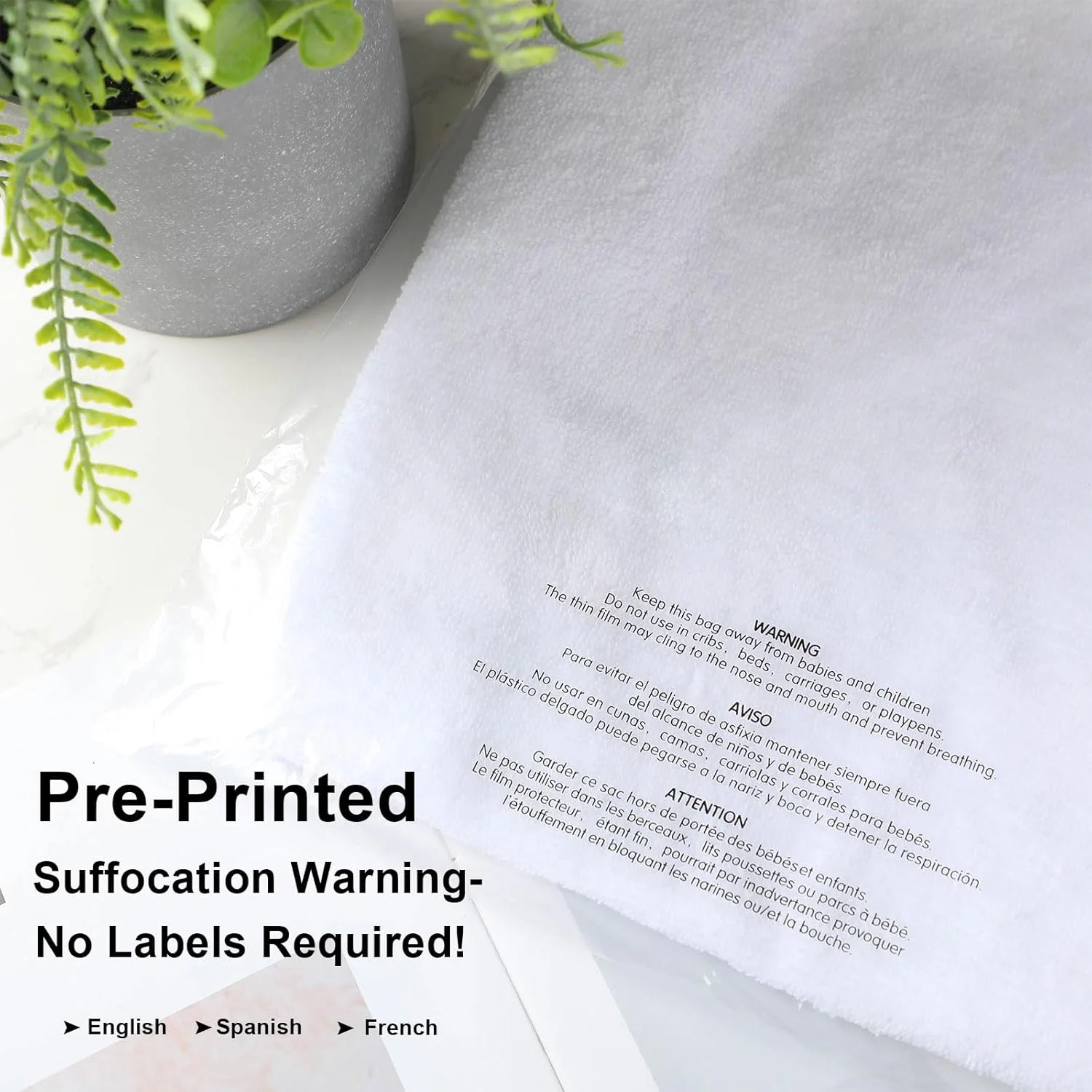 بسته 1500 عددی کیسه های پلی اتیلن شفاف خود چسب MotiMind با هشدار خفگی، کیسه های تی شرت پلی اتیلن شفاف برای بسته بندی، حمل و نقل، لباس و FBA با چسب دائمی (30 × 37.5 سانتی متر) بسته 1500 عددی کیسه های پلی اتیلن شفاف خود چسب MotiMind با هشدار خفگی، کیسه های تی شرت پلی اتیلن شفاف برای بسته بندی، حمل و نقل، لباس و FBA با چسب دائمی (30 × 37.5 سانتی متر)