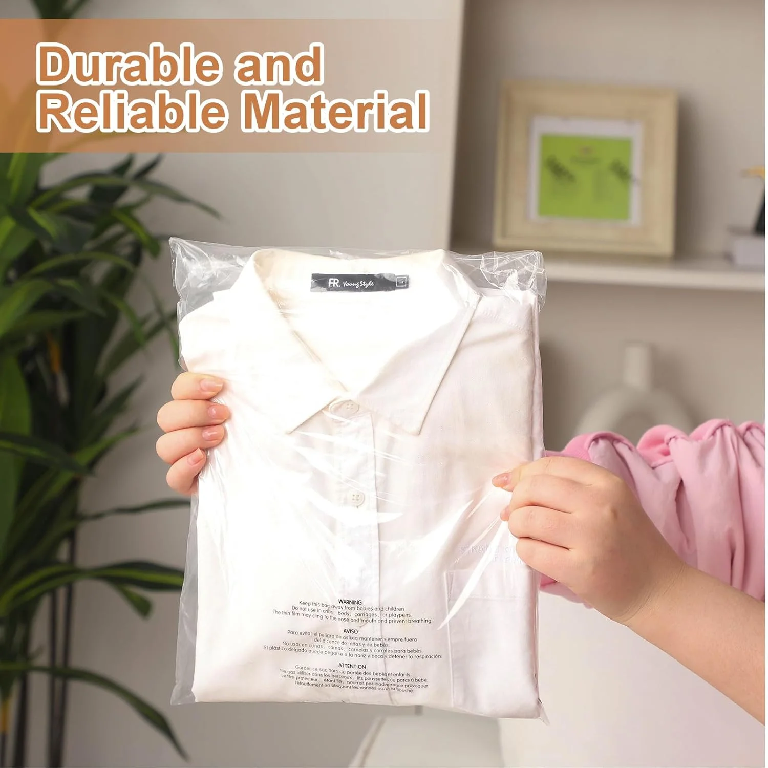 بسته 1500 عددی کیسه های پلی اتیلن شفاف خود چسب MotiMind با هشدار خفگی، کیسه های تی شرت پلی اتیلن شفاف برای بسته بندی، حمل و نقل، لباس و FBA با چسب دائمی (30 × 37.5 سانتی متر) بسته 1500 عددی کیسه های پلی اتیلن شفاف خود چسب MotiMind با هشدار خفگی، کیسه های تی شرت پلی اتیلن شفاف برای بسته بندی، حمل و نقل، لباس و FBA با چسب دائمی (30 × 37.5 سانتی متر)