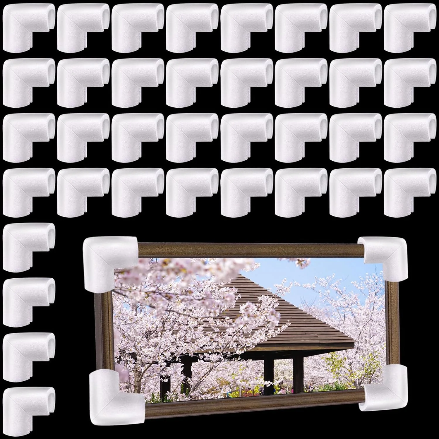 36 عدد محافظ گوشه فومی برای حمل و نقل، محافظ لبه L شکل برای جعبه حمل تلویزیون، قاب عکس، آینه و مبلمان، لوازم ضروری اسباب کشی 36 عدد محافظ گوشه فومی برای حمل و نقل، محافظ لبه L شکل برای جعبه حمل تلویزیون، قاب عکس، آینه و مبلمان، لوازم ضروری اسباب کشی