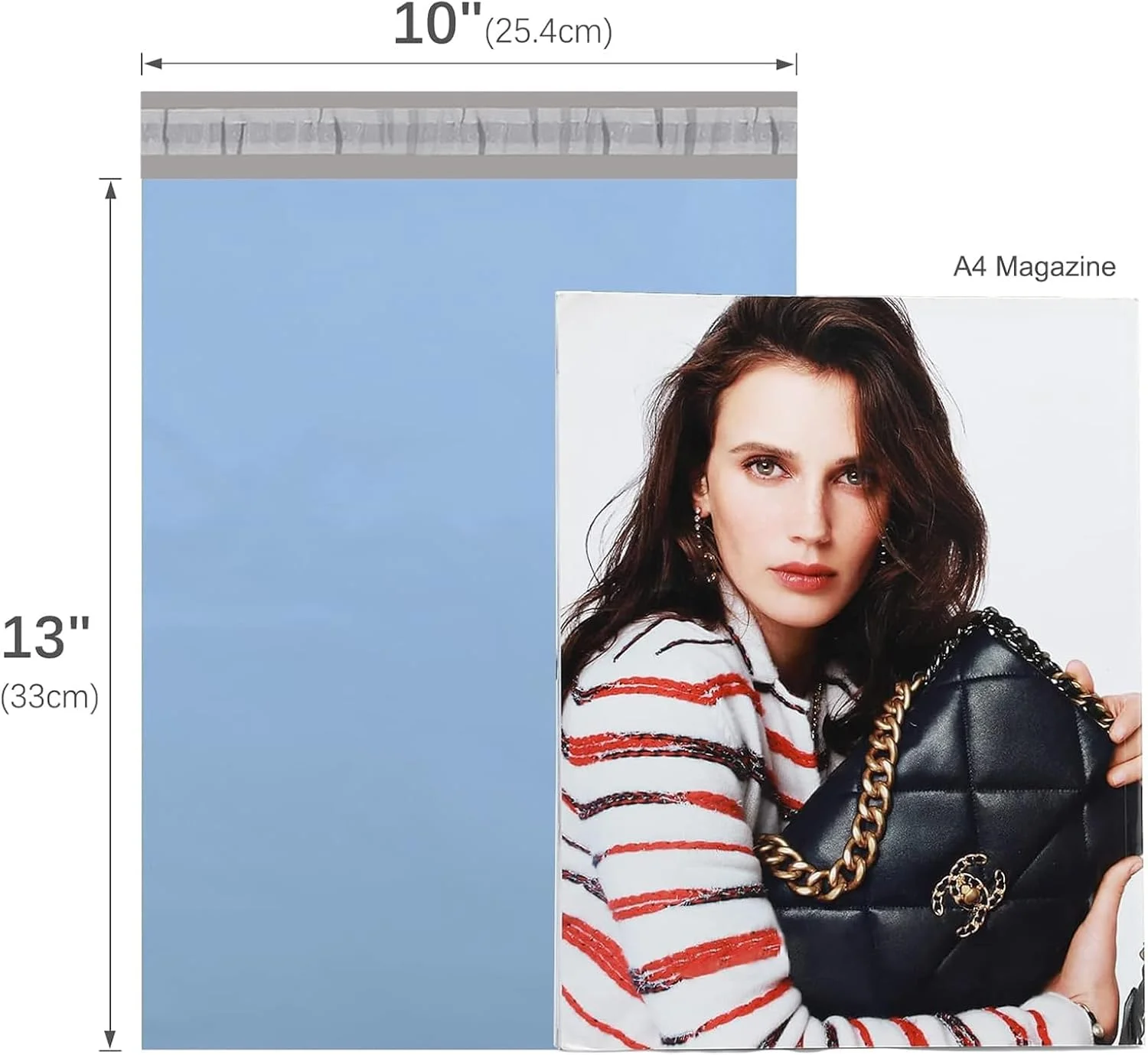 پاکت پستی پلی متالیک مترونیک 10x13، 100 عددی، کیسه های پستی بزرگ برای لباس، کیسه های پستی با چسب قوی خود چسب، ضد آب و مقاوم در برابر پارگی، کیسه های پستی به رنگ آبی مه آلود پاکت پستی پلی متالیک مترونیک 10x13، 100 عددی، کیسه های پستی بزرگ برای لباس، کیسه های پستی با چسب قوی خود چسب، ضد آب و مقاوم در برابر پارگی، کیسه های پستی به رنگ آبی مه آلود