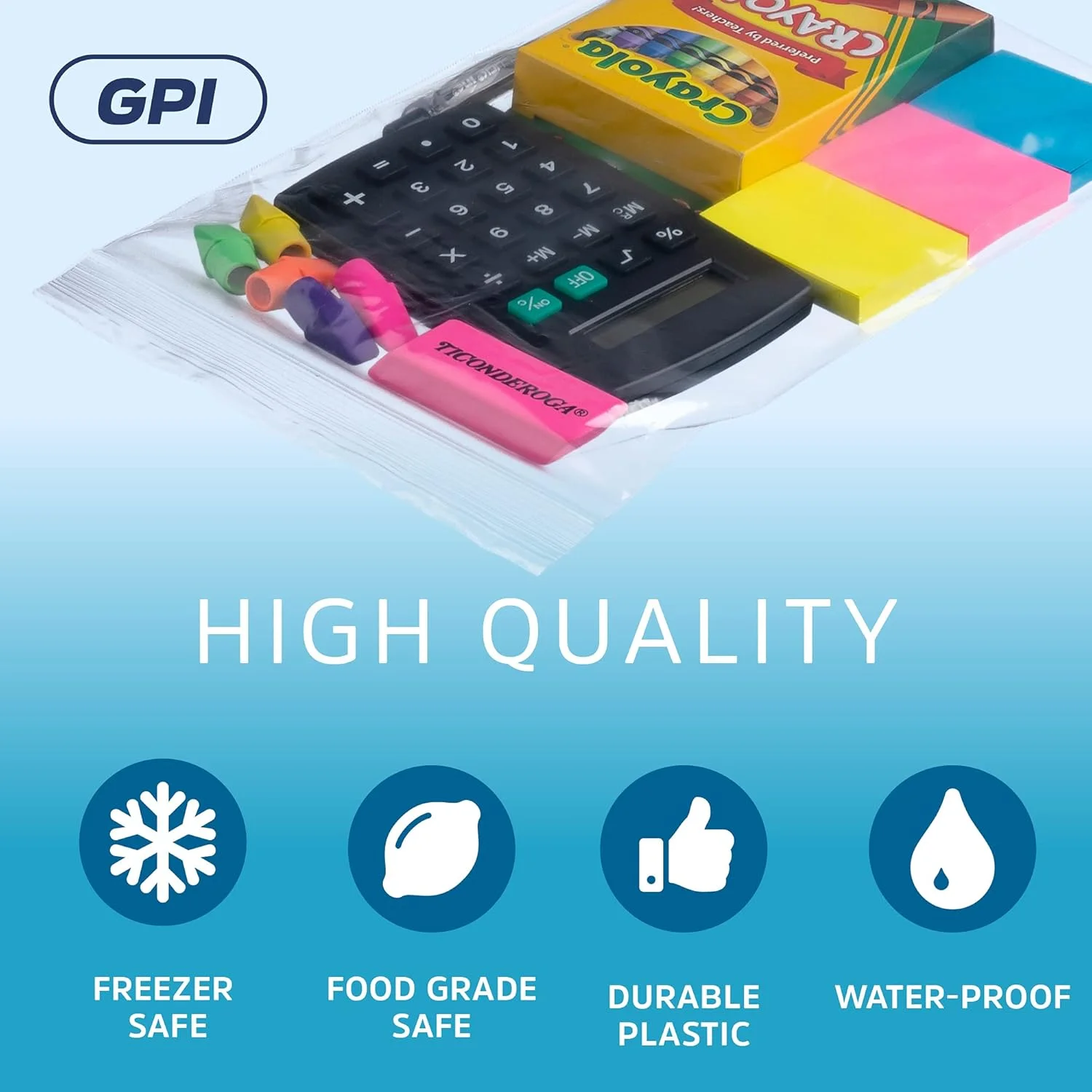 GPI - 6" x 9" - بسته عمده 1000 عددی، ضخامت 2 میل، کیسه های زیپ دار پلاستیکی شفاف قابل بستن مجدد، دارای سوراخ آویز برای نمایش، کیسه های پلی اتیلن بادوام با قفل زیپ دار قابل مهر و موم مجدد برای نگهداری، بسته بندی و حمل و نقل GPI - 6" x 9" - بسته عمده 1000 عددی، ضخامت 2 میل، کیسه های زیپ دار پلاستیکی شفاف قابل بستن مجدد، دارای سوراخ آویز برای نمایش، کیسه های پلی اتیلن بادوام با قفل زیپ دار قابل مهر و موم مجدد برای نگهداری، بسته بندی و حمل و نقل