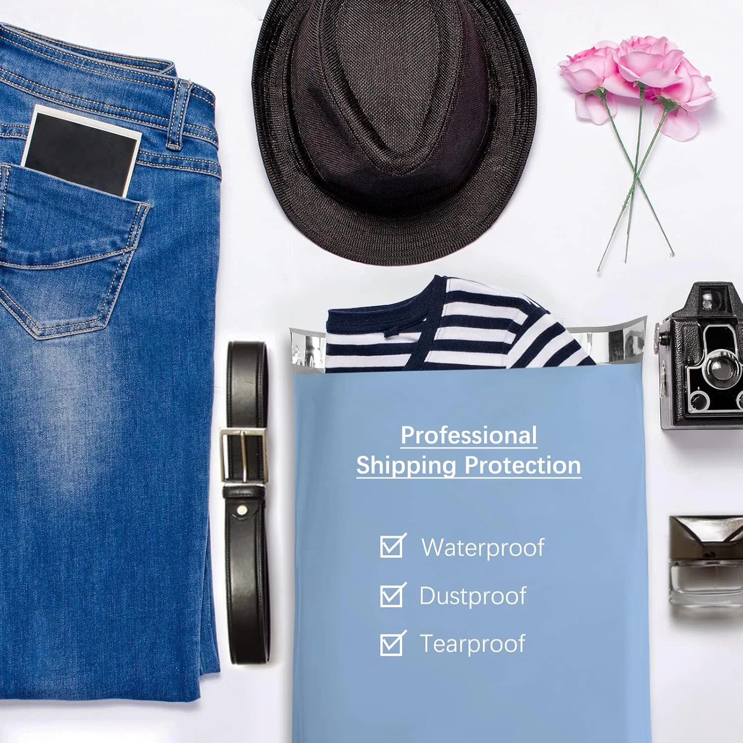 پاکت پستی پلی متالیک مترونیک 10x13، 100 عددی، کیسه های پستی بزرگ برای لباس، کیسه های پستی با چسب قوی خود چسب، ضد آب و مقاوم در برابر پارگی، کیسه های پستی به رنگ آبی مه آلود پاکت پستی پلی متالیک مترونیک 10x13، 100 عددی، کیسه های پستی بزرگ برای لباس، کیسه های پستی با چسب قوی خود چسب، ضد آب و مقاوم در برابر پارگی، کیسه های پستی به رنگ آبی مه آلود