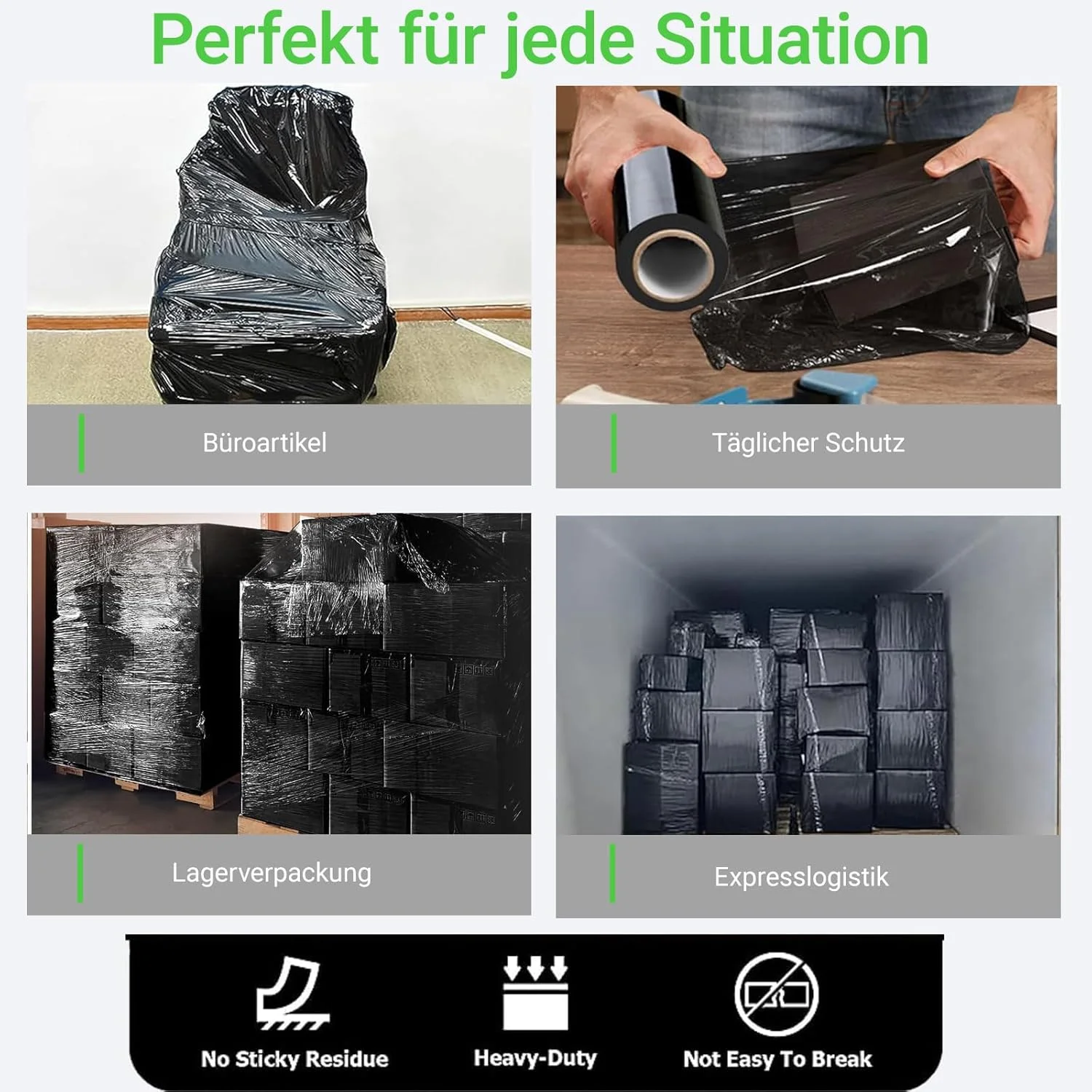 فیلم استرچ مشکی با دسته 15 اینچ در 1000 یارد، فیلم بسته بندی کوچک کننده، تامین کنندگان فیلم بسته بندی، فیلم پلاستیکی گیج 60 برای بسته بندی پالت، حمل و نقل و محافظت از سطح (BkSWRoll2-Hd-DE) فیلم استرچ مشکی با دسته 15 اینچ در 1000 یارد، فیلم بسته بندی کوچک کننده، تامین کنندگان فیلم بسته بندی، فیلم پلاستیکی گیج 60 برای بسته بندی پالت، حمل و نقل و محافظت از سطح (BkSWRoll2-Hd-DE)