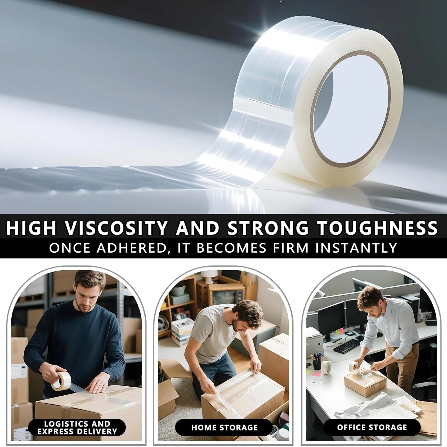 نوار بسته بندی ضخیم DOTUHAO، 12 رول نوار اسباب کشی، نوار جعبه، نوار بسته بندی اسکاچ، نوار بسته بندی شفاف با دستگاه پخش نوار بسته بندی برای بسته بندی و حمل و نقل، 48 میلی متر در 55 متر، مجموع 658 متر (12 عدد) نوار بسته بندی ضخیم DOTUHAO، 12 رول نوار اسباب کشی، نوار جعبه، نوار بسته بندی اسکاچ، نوار بسته بندی شفاف با دستگاه پخش نوار بسته بندی برای بسته بندی و حمل و نقل، 48 میلی متر در 55 متر، مجموع 658 متر (12 عدد)