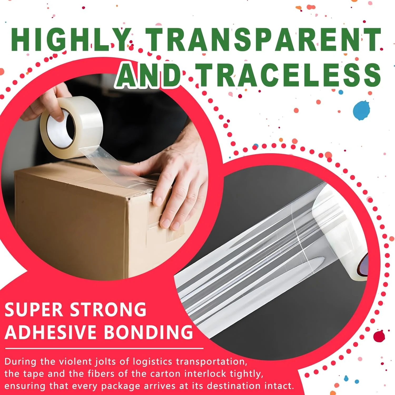 نوار بسته بندی ضخیم DOTUHAO، 12 رول نوار اسباب کشی، نوار جعبه، نوار بسته بندی اسکاچ، نوار بسته بندی شفاف با دستگاه پخش نوار بسته بندی برای بسته بندی و حمل و نقل، 48 میلی متر در 55 متر، مجموع 658 متر (12 عدد) نوار بسته بندی ضخیم DOTUHAO، 12 رول نوار اسباب کشی، نوار جعبه، نوار بسته بندی اسکاچ، نوار بسته بندی شفاف با دستگاه پخش نوار بسته بندی برای بسته بندی و حمل و نقل، 48 میلی متر در 55 متر، مجموع 658 متر (12 عدد)