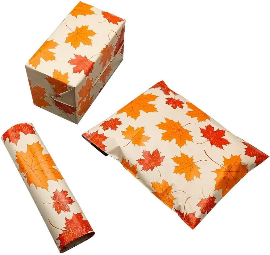 50 عدد کیسه پستی جدید با طرح برگ افرا، 10 * 13 اینچ، کیسه پستی پاکت پلاستیکی خود چسب (رنگ: D، سایز: 25.5X37cm) 50 عدد کیسه پستی جدید با طرح برگ افرا، 10 * 13 اینچ، کیسه پستی پاکت پلاستیکی خود چسب (رنگ: D، سایز: 25.5X37cm)