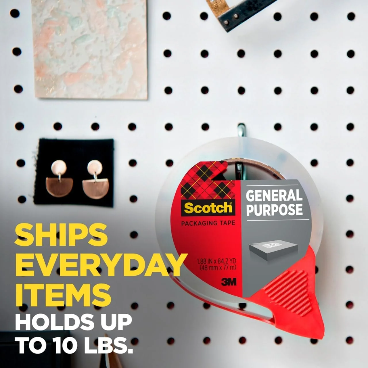 نوار بسته بندی اسکاچ، 48 میلی متر × 100 متر، عالی برای بسته بندی، حمل و نقل و جابجایی، 6 رول (3350L-6) نوار بسته بندی اسکاچ، 48 میلی متر × 100 متر، عالی برای بسته بندی، حمل و نقل و جابجایی، 6 رول (3350L-6)