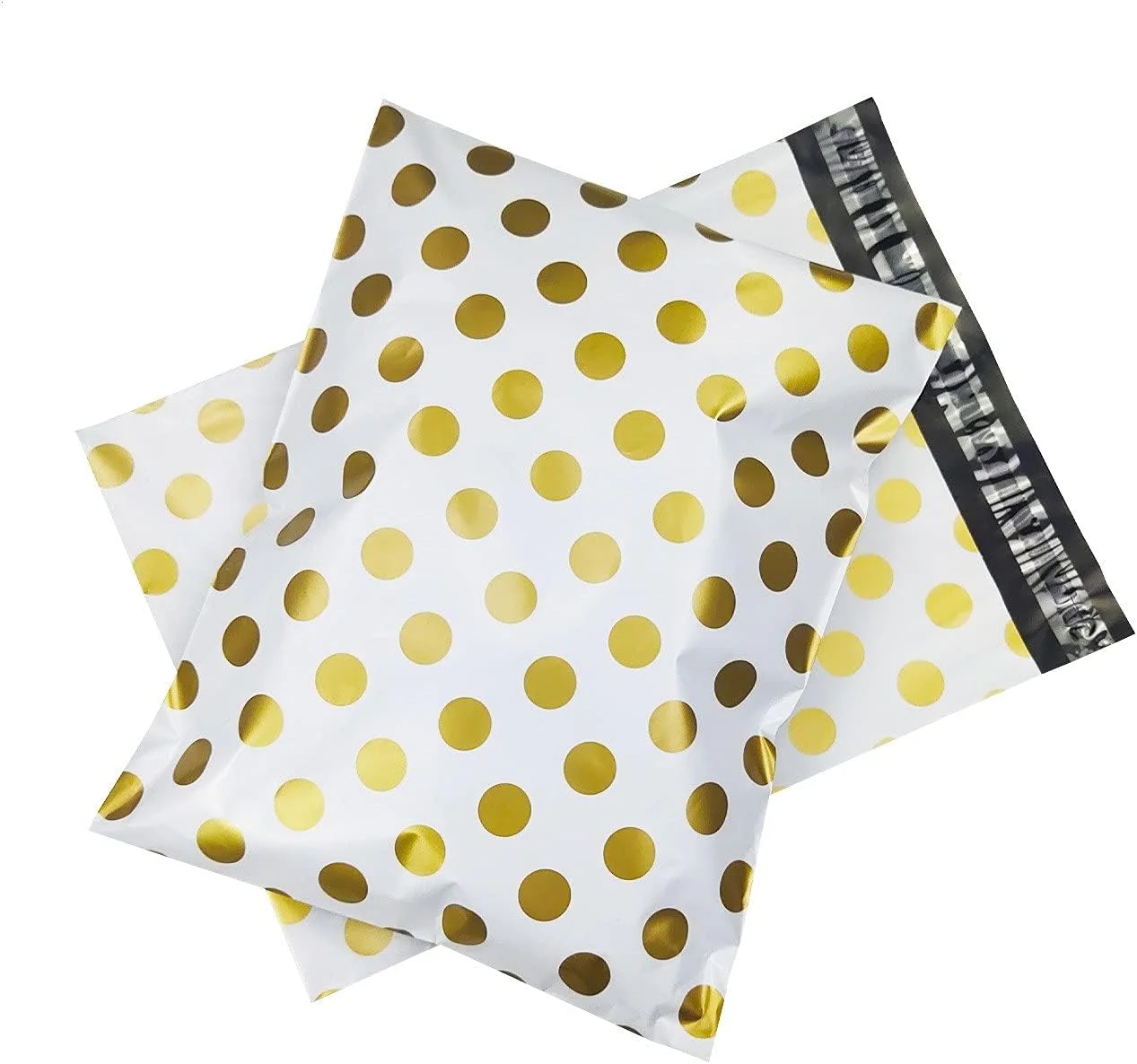 پاکت پستی 100 عددی با طرح خال های طلایی، کیسه کوریر دستی، پاکت بسته بندی پلی اتیلن چاپ شده با چسب خود چسب، کیسه های نگهداری کوریر، پاکت های پستی (رنگ: 26x37cm A) پاکت پستی 100 عددی با طرح خال های طلایی، کیسه کوریر دستی، پاکت بسته بندی پلی اتیلن چاپ شده با چسب خود چسب، کیسه های نگهداری کوریر، پاکت های پستی (رنگ: 26x37cm A)