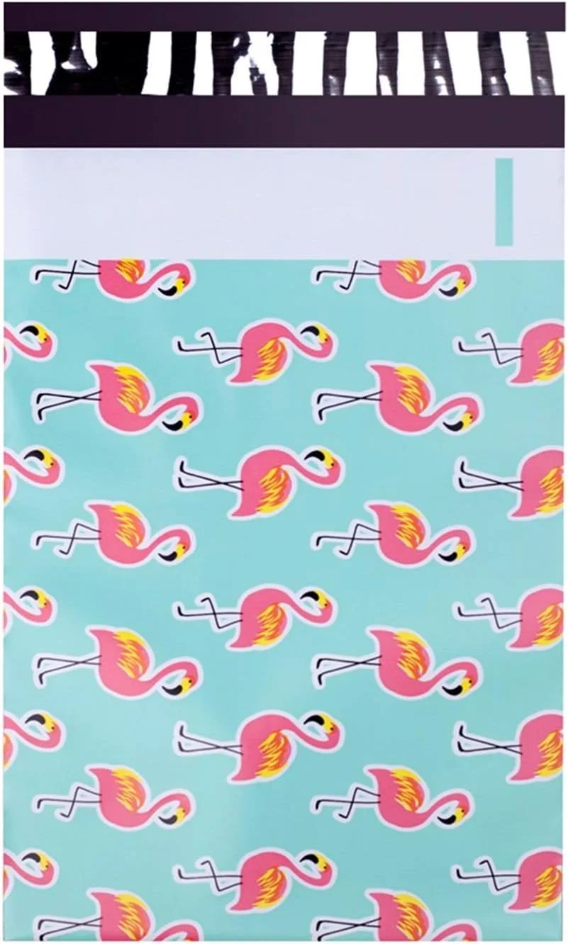 پاکت پستی، بسته 100 عددی پاکت پستی 15x23 سانتی متر 6x9 اینچ طرح دار پاکت های پستی پلاستیکی خود چسب