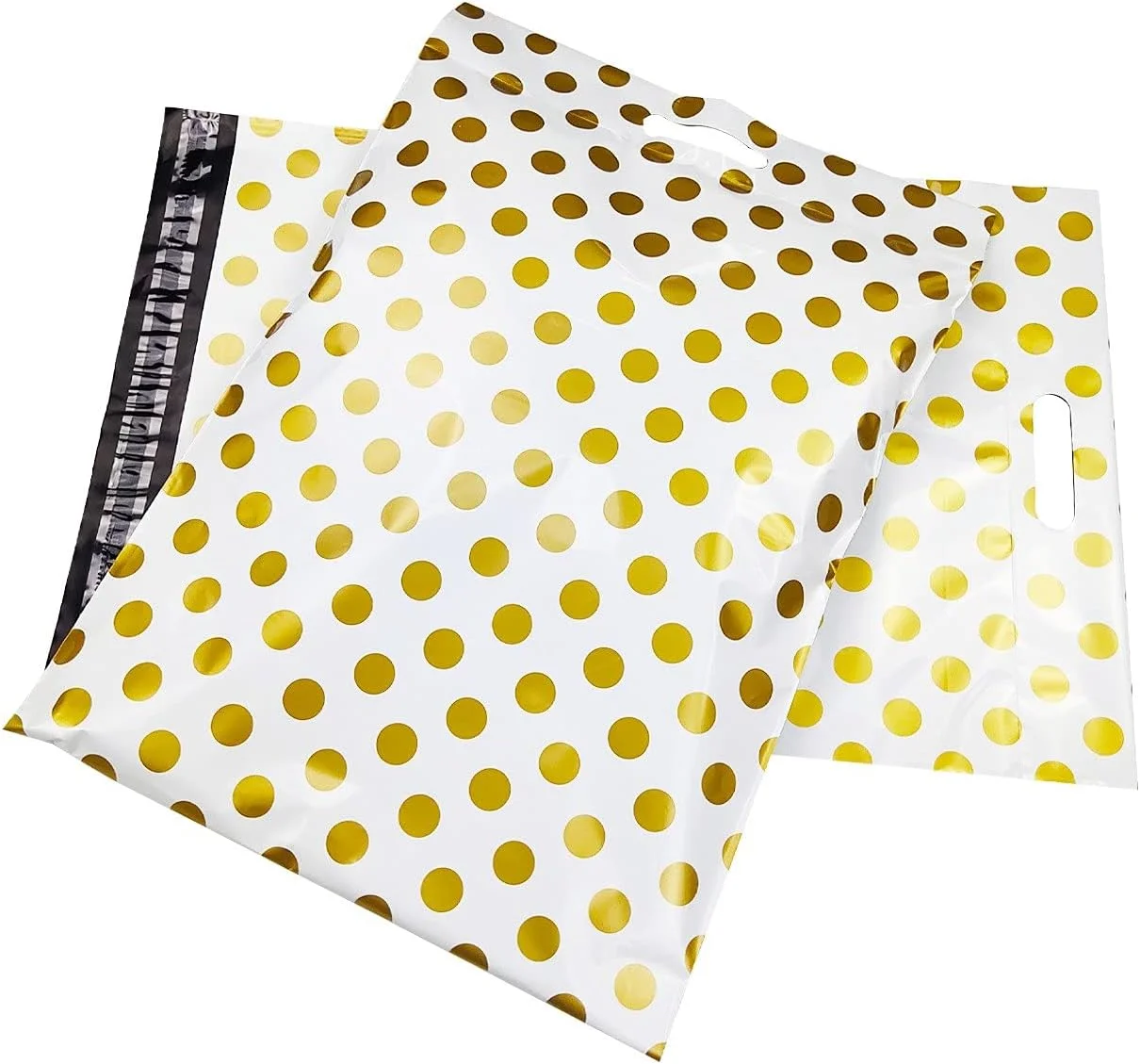 پاکت پستی 100 عددی با طرح خال های طلایی، کیسه کوریر دستی، پاکت بسته بندی پلی اتیلن چاپ شده با چسب خود چسب، کیسه های نگهداری کوریر، پاکت های پستی (رنگ: 26x37cm A) پاکت پستی 100 عددی با طرح خال های طلایی، کیسه کوریر دستی، پاکت بسته بندی پلی اتیلن چاپ شده با چسب خود چسب، کیسه های نگهداری کوریر، پاکت های پستی (رنگ: 26x37cm A)