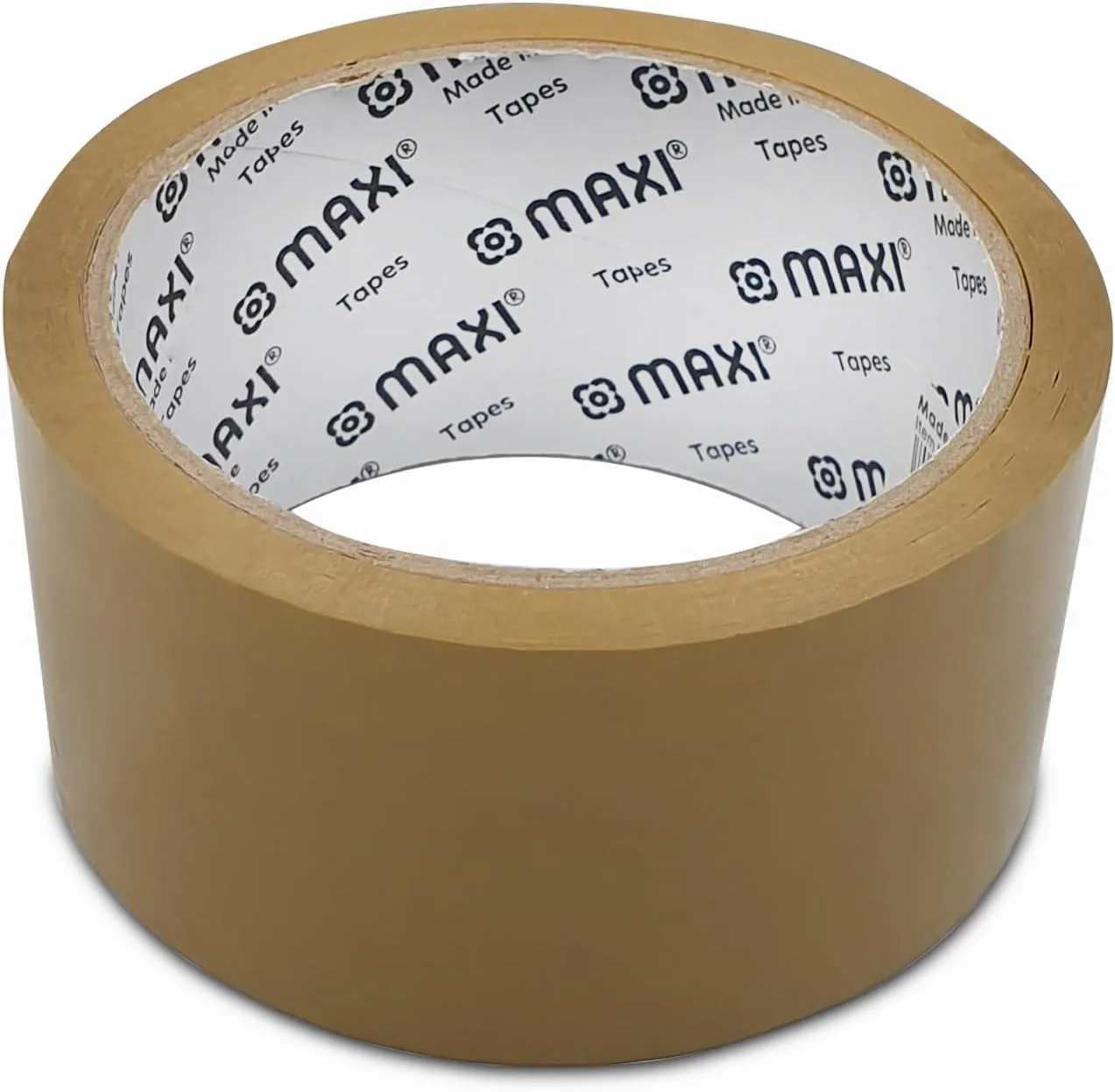 نوار چسب بسته بندی ماکسی 48 میلی متر در 50 یارد 45 میکرون قهوه ای، برای بسته بندی کارتن، حمل و نقل و چسب، MX-PT50B