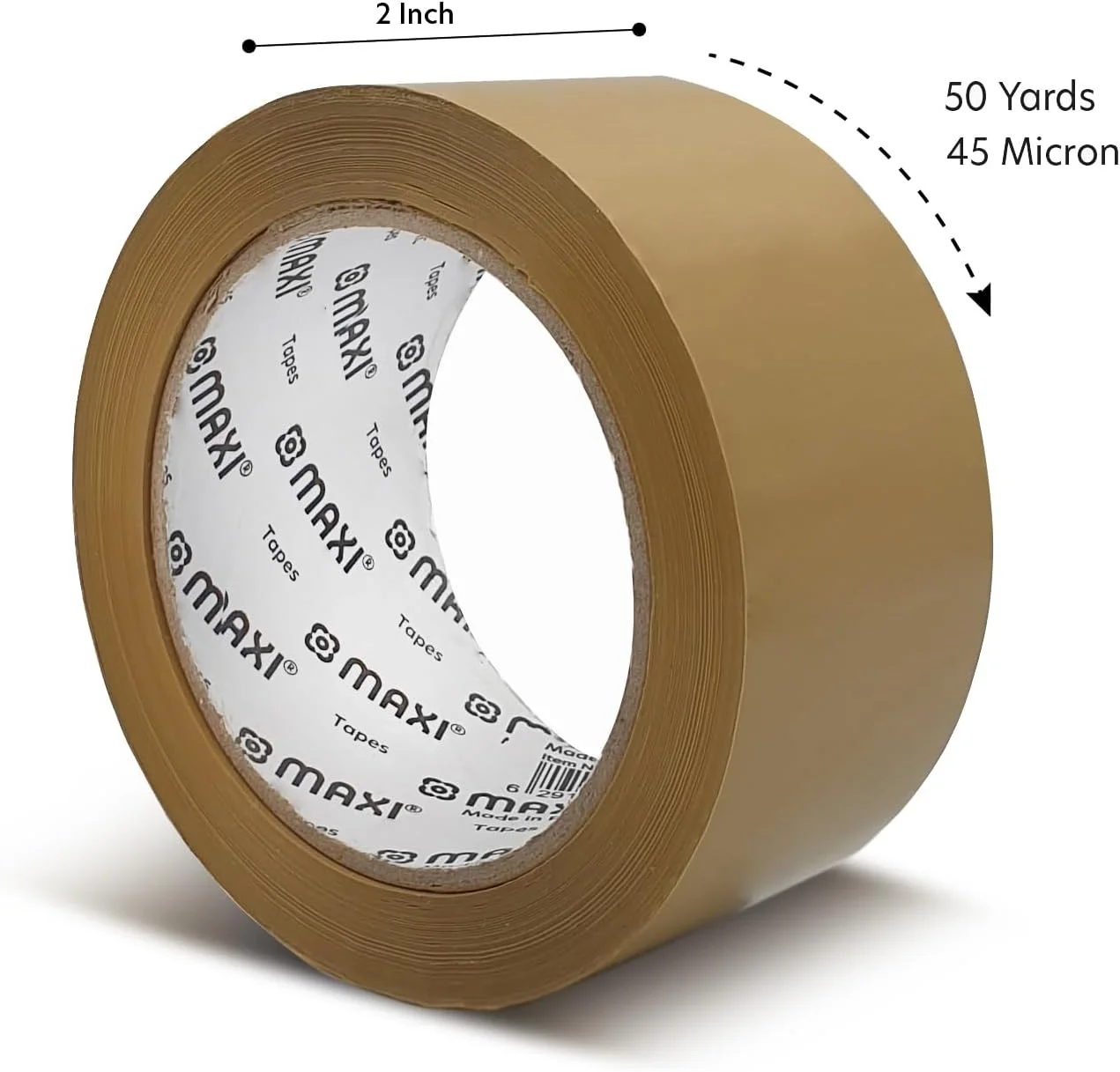 نوار چسب بسته بندی ماکسی 48 میلی متر در 50 یارد 45 میکرون قهوه ای، برای بسته بندی کارتن، حمل و نقل و چسب، MX-PT50B