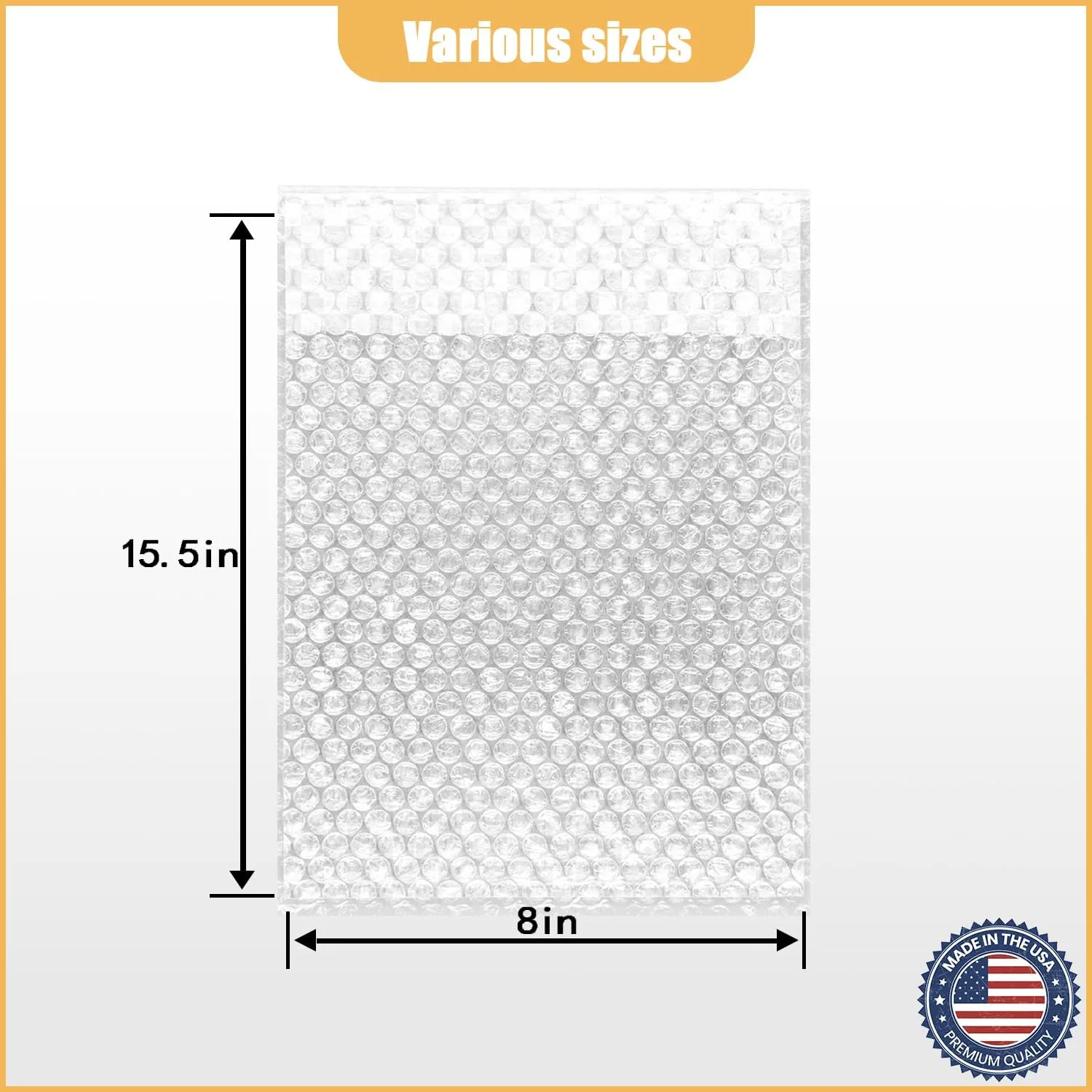 بسته بندی کیسه حبابدار PRIMPKG سایز 8x16.5 اینچ، کیسه های حبابدار خود چسب، کیسه های ضربه گیر، کیسه های فوم ضخیم و ضد ضربه برای اسباب کشی، حمل و نقل و نگهداری، سایز قابل استفاده 8x15.5 اینچ (25 عدد) بسته بندی کیسه حبابدار PRIMPKG سایز 8x16.5 اینچ، کیسه های حبابدار خود چسب، کیسه های ضربه گیر، کیسه های فوم ضخیم و ضد ضربه برای اسباب کشی، حمل و نقل و نگهداری، سایز قابل استفاده 8x15.5 اینچ (25 عدد)