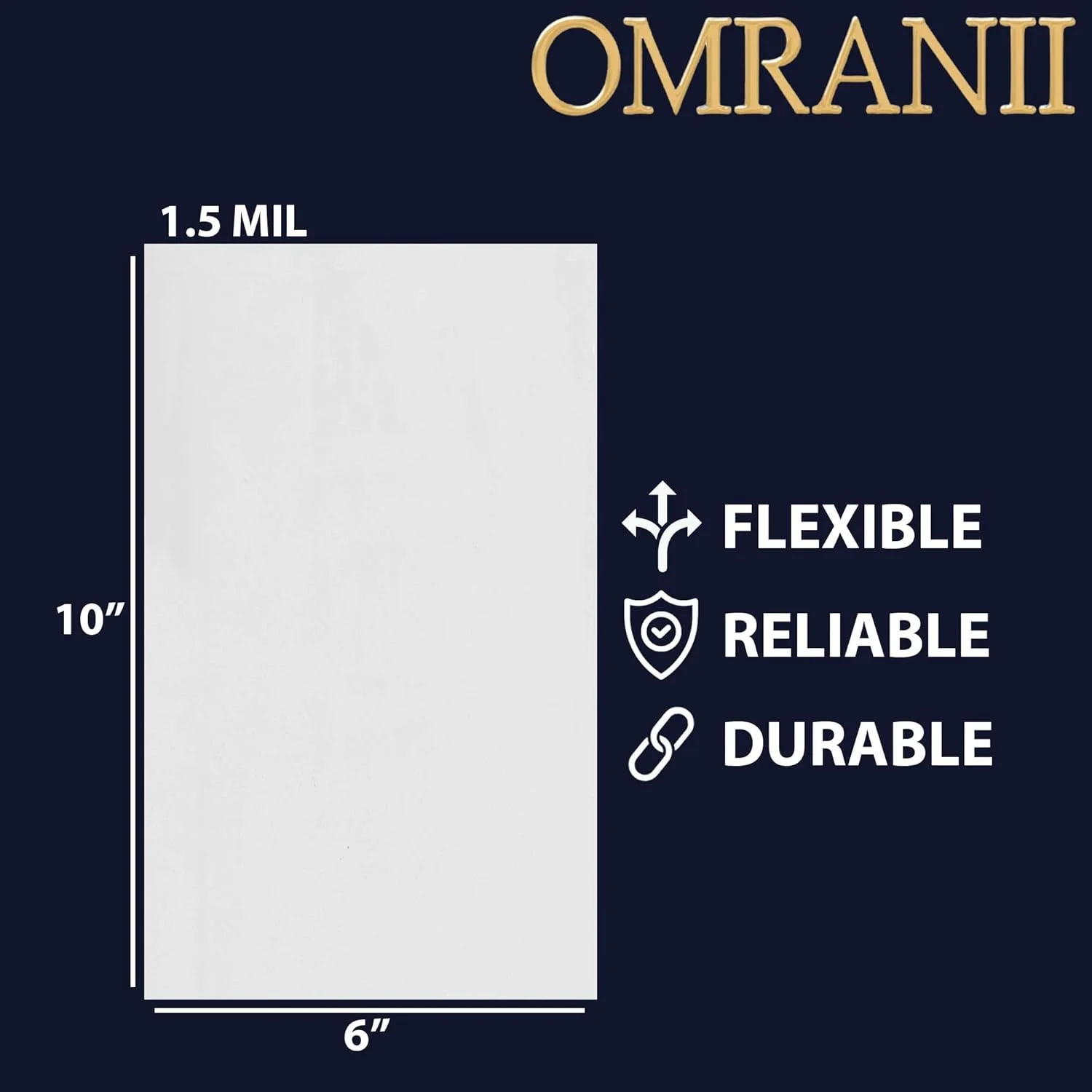 کیسه های پلی اتیلن شفاف تخت عمران ایی در اندازه های مختلف - 6x10 و (100 عدد) 1.5 میل بسته بندی پلاستیکی تخت با سر باز | کیسه های پلاستیکی انعطاف پذیر و بادوام | پلی اتیلن با چگالی کم (LDPE) کیسه های پلی اتیلن شفاف تخت عمران ایی در اندازه های مختلف - 6x10 و (100 عدد) 1.5 میل بسته بندی پلاستیکی تخت با سر باز | کیسه های پلاستیکی انعطاف پذیر و بادوام | پلی اتیلن با چگالی کم (LDPE)