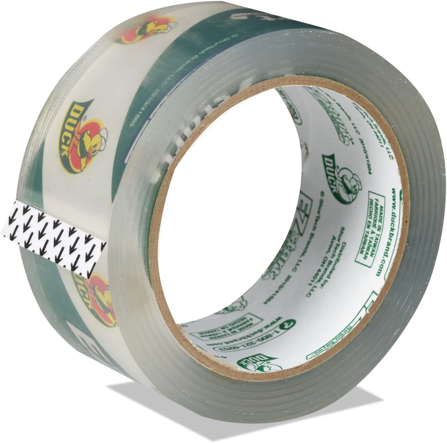 نوار چسب بسته بندی ممتاز Duck CS60C با شروع آسان، 48 میلی متر × 55 متر، هسته 7.6 سانتی متر، شفاف نوار چسب بسته بندی ممتاز Duck CS60C با شروع آسان، 48 میلی متر × 55 متر، هسته 7.6 سانتی متر، شفاف