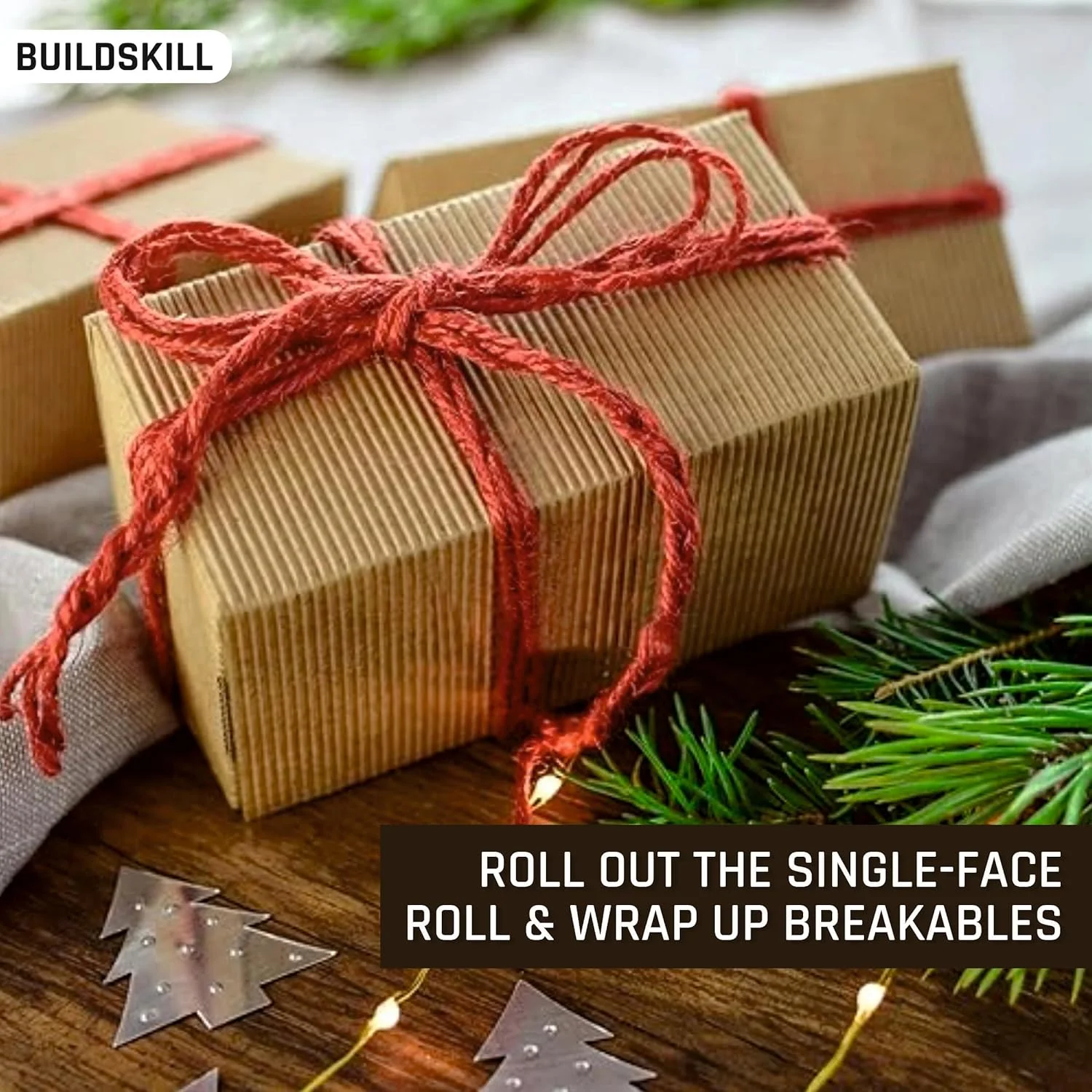 متریال بسته بندی Buildskill، رول مقوایی، کاغذ قهوه ای 2 لایه 50x2000 سانتی متر، 150x100 GSM - ورق های مقوایی عالی برای صنایع دستی، مواد بسته بندی، کاغذ بسته بندی، ورق های مقوایی، استفاده در خانه و محل کار متریال بسته بندی Buildskill، رول مقوایی، کاغذ قهوه ای 2 لایه 50x2000 سانتی متر، 150x100 GSM - ورق های مقوایی عالی برای صنایع دستی، مواد بسته بندی، کاغذ بسته بندی، ورق های مقوایی، استفاده در خانه و محل کار