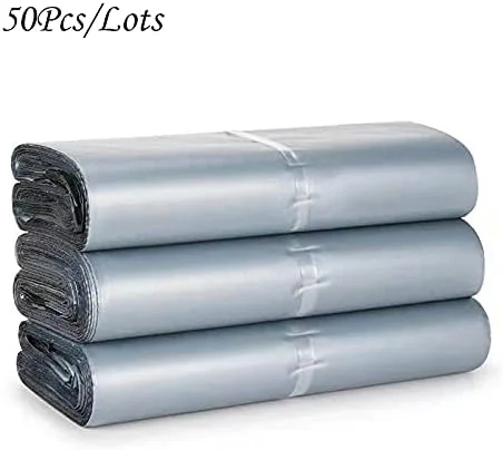 کیسه پستی، کیسه پستی 100 عدد/بسته، کیسه های اکسپرس چسب دار خود چسب، کیسه های پلاستیکی پلی اتیلن ضد آب (رنگ: 40x55 سانتی متر)