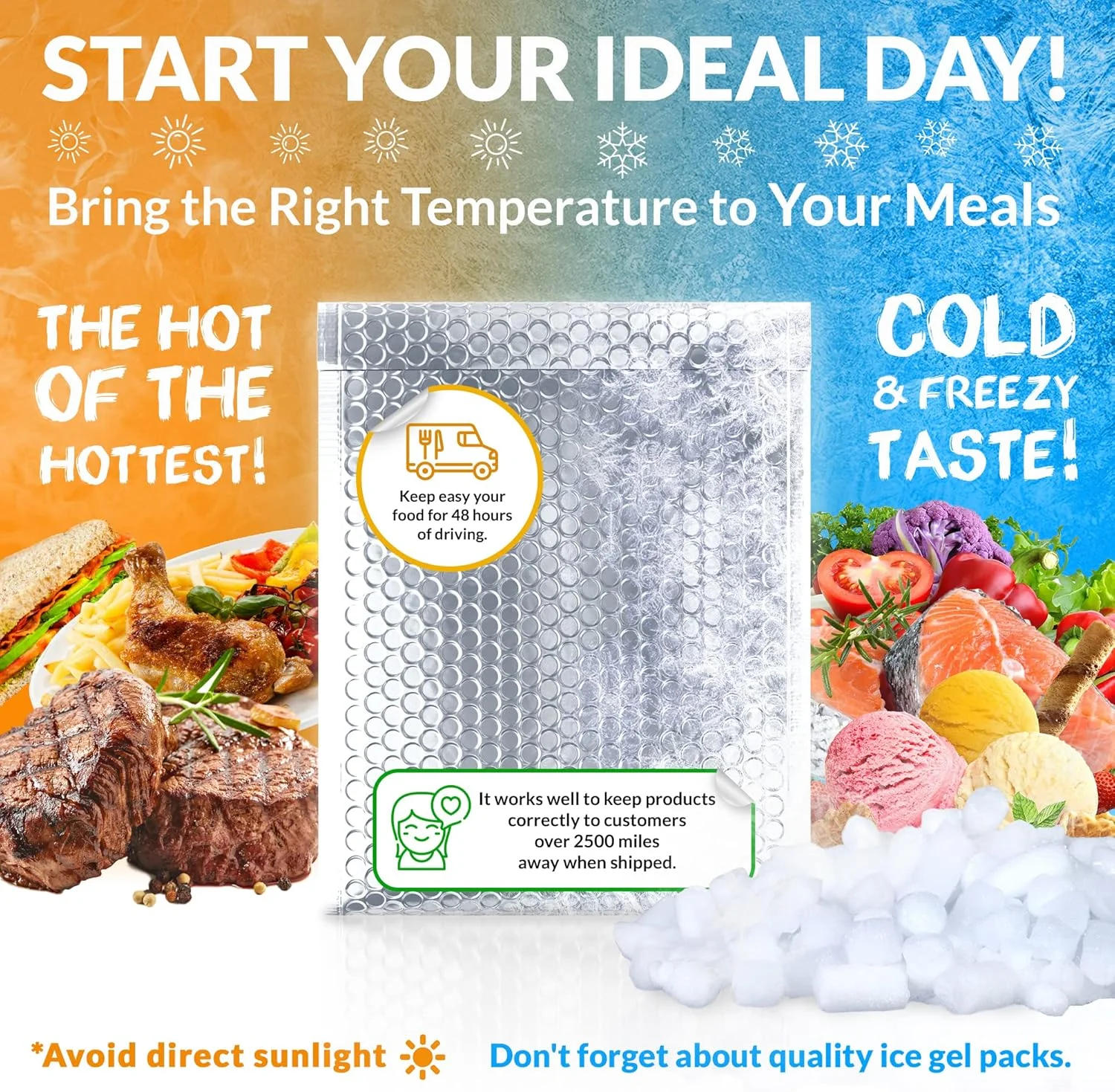 پاکت حبابدار حرارتی ABC، 25.4 × 26.7 سانتی متر، بسته 10 عددی پاکت های پستی فویل متالیک، پاکت های حبابدار خود چسب دار خنک، بسته بندی ضد آب برای حمل و نقل سرد، کیسه های حمل و نقل عایق دار برای غذا، لوازم آرایشی پاکت حبابدار حرارتی ABC، 25.4 × 26.7 سانتی متر، بسته 10 عددی پاکت های پستی فویل متالیک، پاکت های حبابدار خود چسب دار خنک، بسته بندی ضد آب برای حمل و نقل سرد، کیسه های حمل و نقل عایق دار برای غذا، لوازم آرایشی