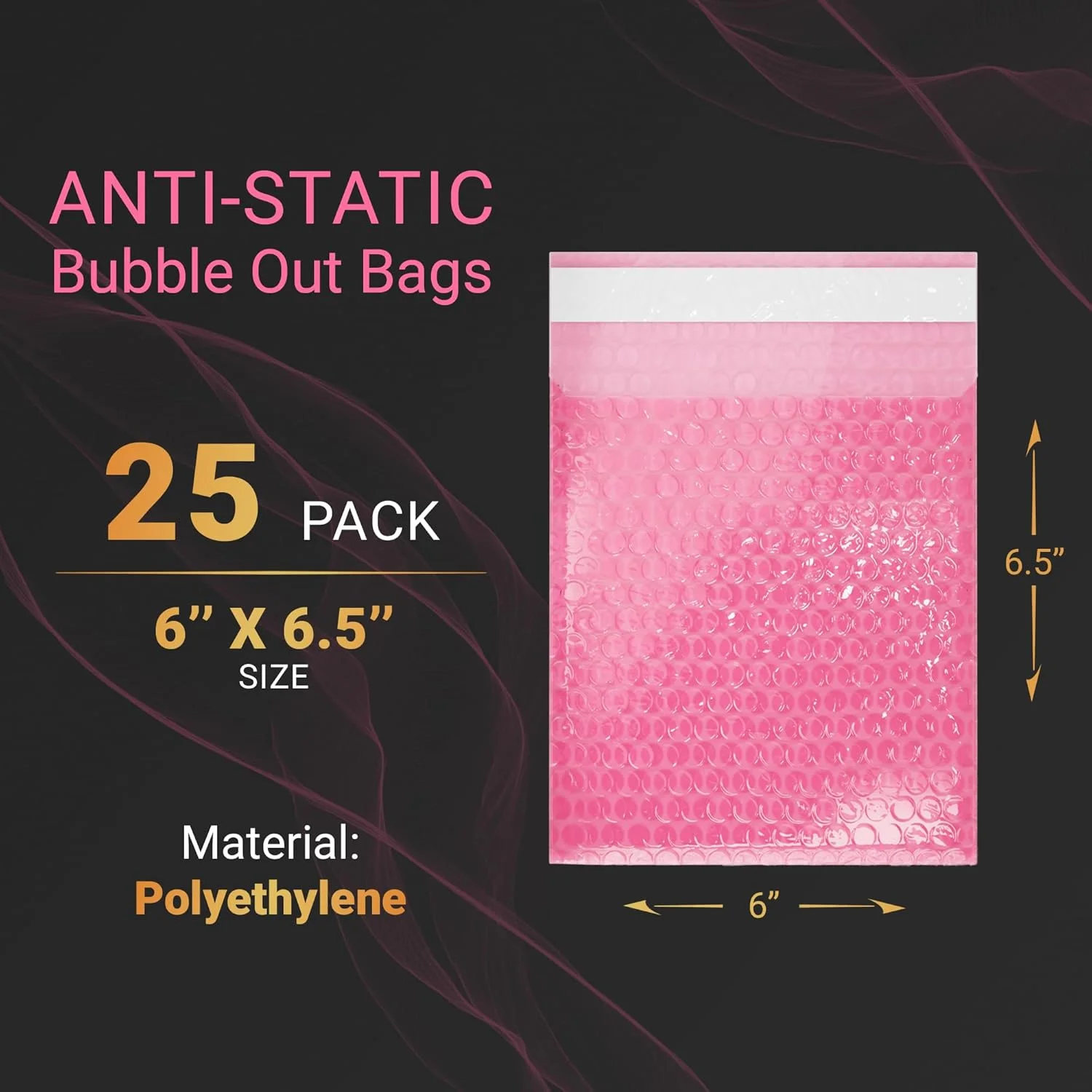کیسه های حبابدار ضد الکتریسیته ساکن APQ، 6 × 6.5 اینچ، بسته 25 عددی کیسه های حبابدار صورتی خود چسب، کیسه های حبابدار ضد استاتیک پلی اتیلن ضد آب برای بسته بندی لوازم الکترونیکی، زیور آلات، کیسه حبابدار دوتایی محکم برای محافظت کیسه های حبابدار ضد الکتریسیته ساکن APQ، 6 × 6.5 اینچ، بسته 25 عددی کیسه های حبابدار صورتی خود چسب، کیسه های حبابدار ضد استاتیک پلی اتیلن ضد آب برای بسته بندی لوازم الکترونیکی، زیور آلات، کیسه حبابدار دوتایی محکم برای محافظت