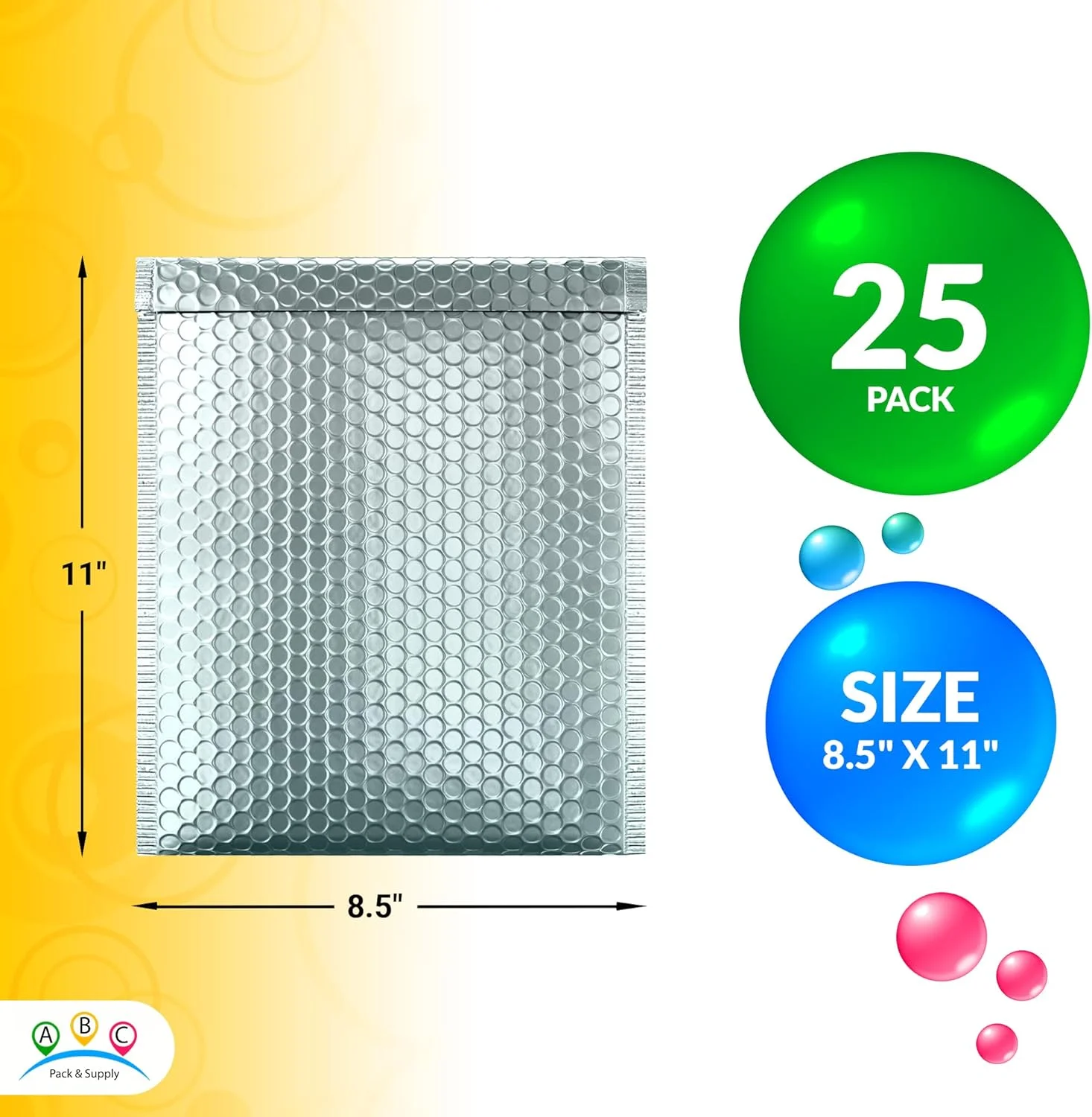 پاکت های حبابدار متالیک آبی یخی ABC PACK & SUPPLY، 8.5 x 11 اینچ. بسته 25 عددی پاکت پستی حبابدار متالیک. پاکت های بالشتکی ضد آب. پاکت های خود چسب مات برای لوازم آرایشی پاکت های حبابدار متالیک آبی یخی ABC PACK & SUPPLY، 8.5 x 11 اینچ. بسته 25 عددی پاکت پستی حبابدار متالیک. پاکت های بالشتکی ضد آب. پاکت های خود چسب مات برای لوازم آرایشی