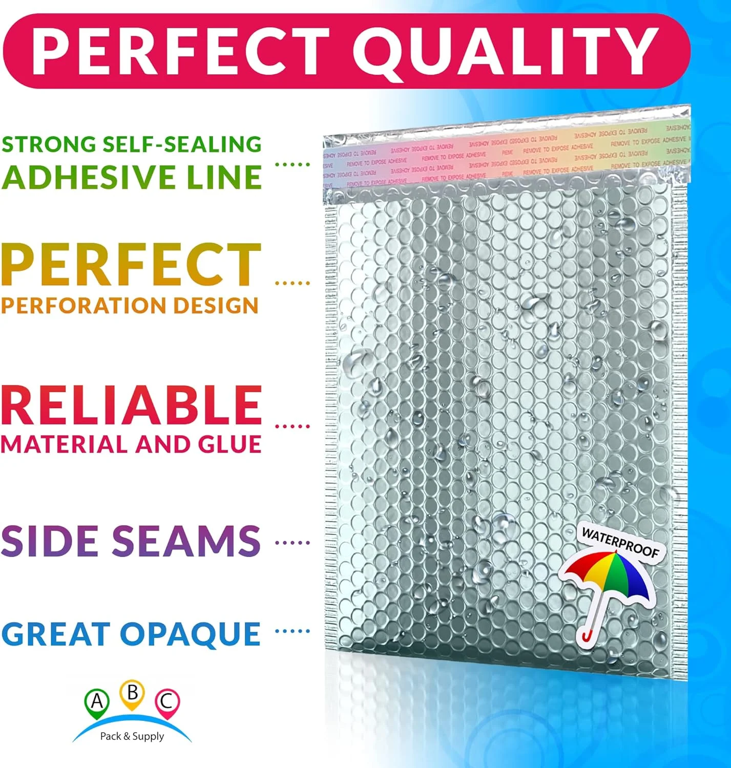 پاکت های حبابدار متالیک آبی یخی ABC PACK & SUPPLY، 8.5 x 11 اینچ. بسته 25 عددی پاکت پستی حبابدار متالیک. پاکت های بالشتکی ضد آب. پاکت های خود چسب مات برای لوازم آرایشی پاکت های حبابدار متالیک آبی یخی ABC PACK & SUPPLY، 8.5 x 11 اینچ. بسته 25 عددی پاکت پستی حبابدار متالیک. پاکت های بالشتکی ضد آب. پاکت های خود چسب مات برای لوازم آرایشی