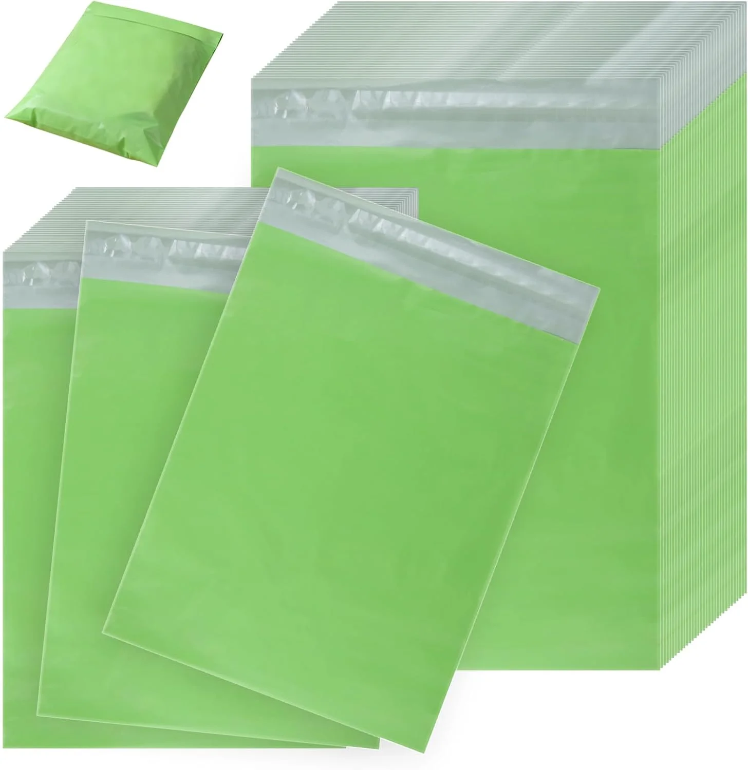 هوزون 200 عدد پاکت پستی پلی اتیلن متوسط در 2 سایز - پاکت های پستی ضخیم خود چسب برای کسب و کار پوشاک، کیسه های پستی مقاوم در برابر پارگی (سبز) هوزون 200 عدد پاکت پستی پلی اتیلن متوسط در 2 سایز - پاکت های پستی ضخیم خود چسب برای کسب و کار پوشاک، کیسه های پستی مقاوم در برابر پارگی (سبز)