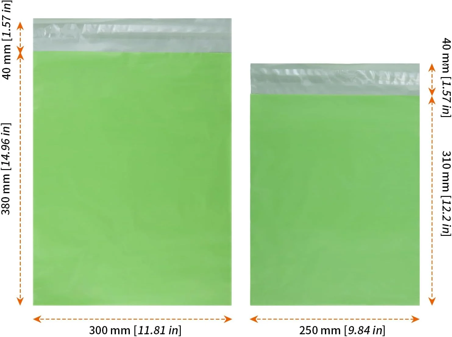 هوزون 200 عدد پاکت پستی پلی اتیلن متوسط در 2 سایز - پاکت های پستی ضخیم خود چسب برای کسب و کار پوشاک، کیسه های پستی مقاوم در برابر پارگی (سبز) هوزون 200 عدد پاکت پستی پلی اتیلن متوسط در 2 سایز - پاکت های پستی ضخیم خود چسب برای کسب و کار پوشاک، کیسه های پستی مقاوم در برابر پارگی (سبز)