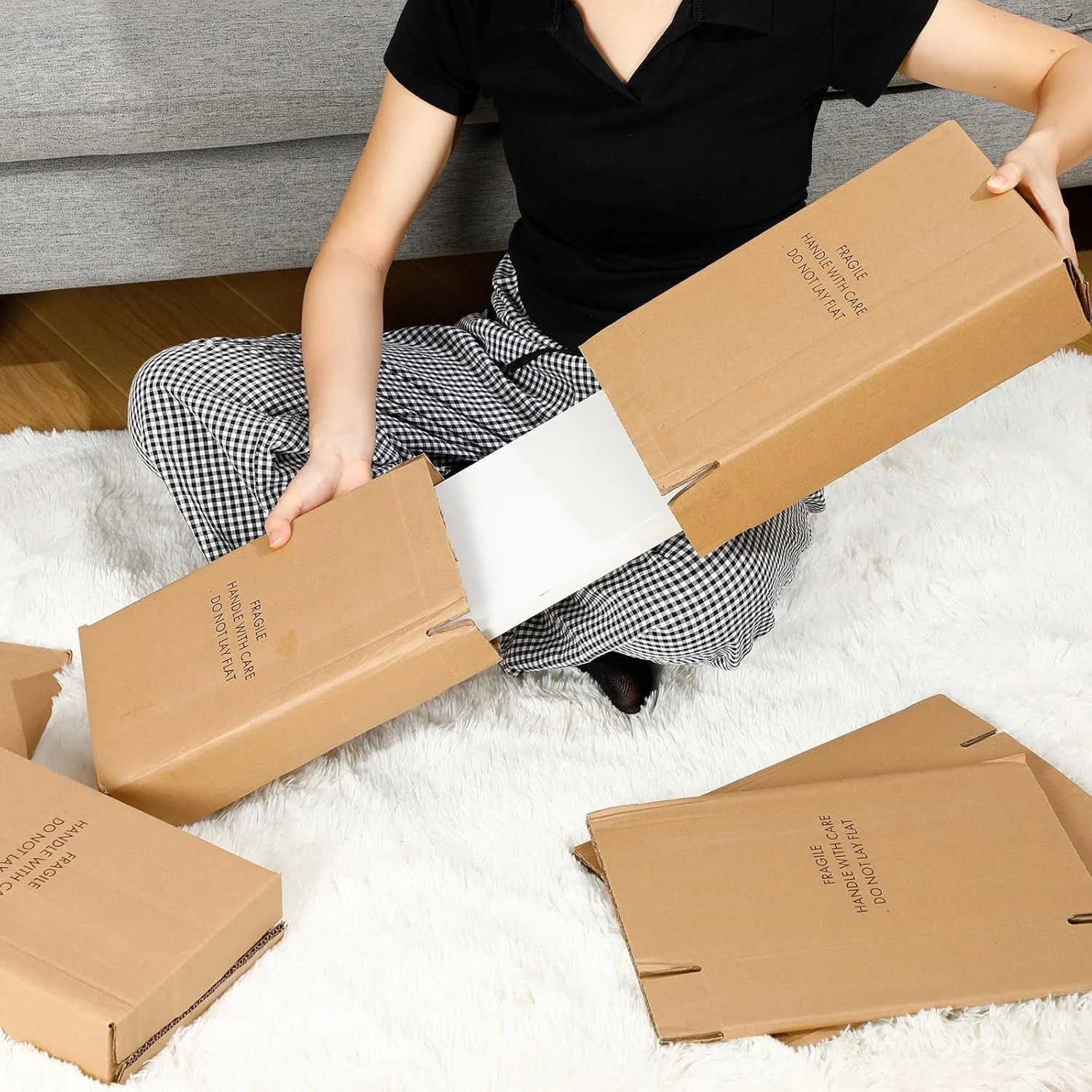 جعبه حمل و نقل عکس Fuyoooo، 8 عددی، جعبه متحرک عکس قابل تنظیم برای قاب ها، آینه، جعبه مقوایی راه راه برای کسب و کارهای کوچک، بسته بندی و نگهداری کتاب جعبه حمل و نقل عکس Fuyoooo، 8 عددی، جعبه متحرک عکس قابل تنظیم برای قاب ها، آینه، جعبه مقوایی راه راه برای کسب و کارهای کوچک، بسته بندی و نگهداری کتاب