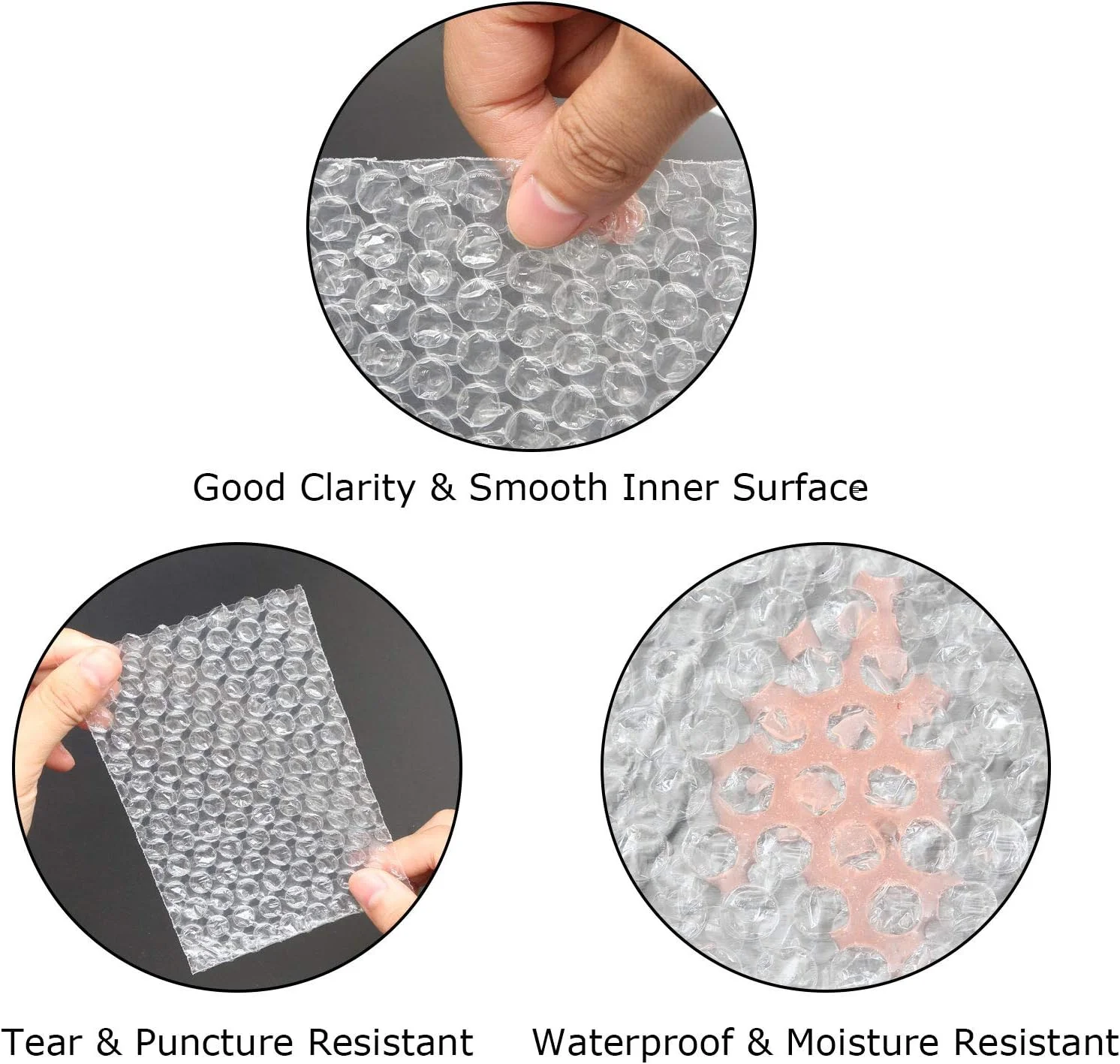 بسته 200 عددی پاکت های ضربه گیر حبابدار MIVIDE سایز 4x6 اینچ برای بسته بندی و ارسال، پاکت های کوچک حبابدار شفاف، پاکت های حبابدار دو جداره برای اسباب کشی و انبار