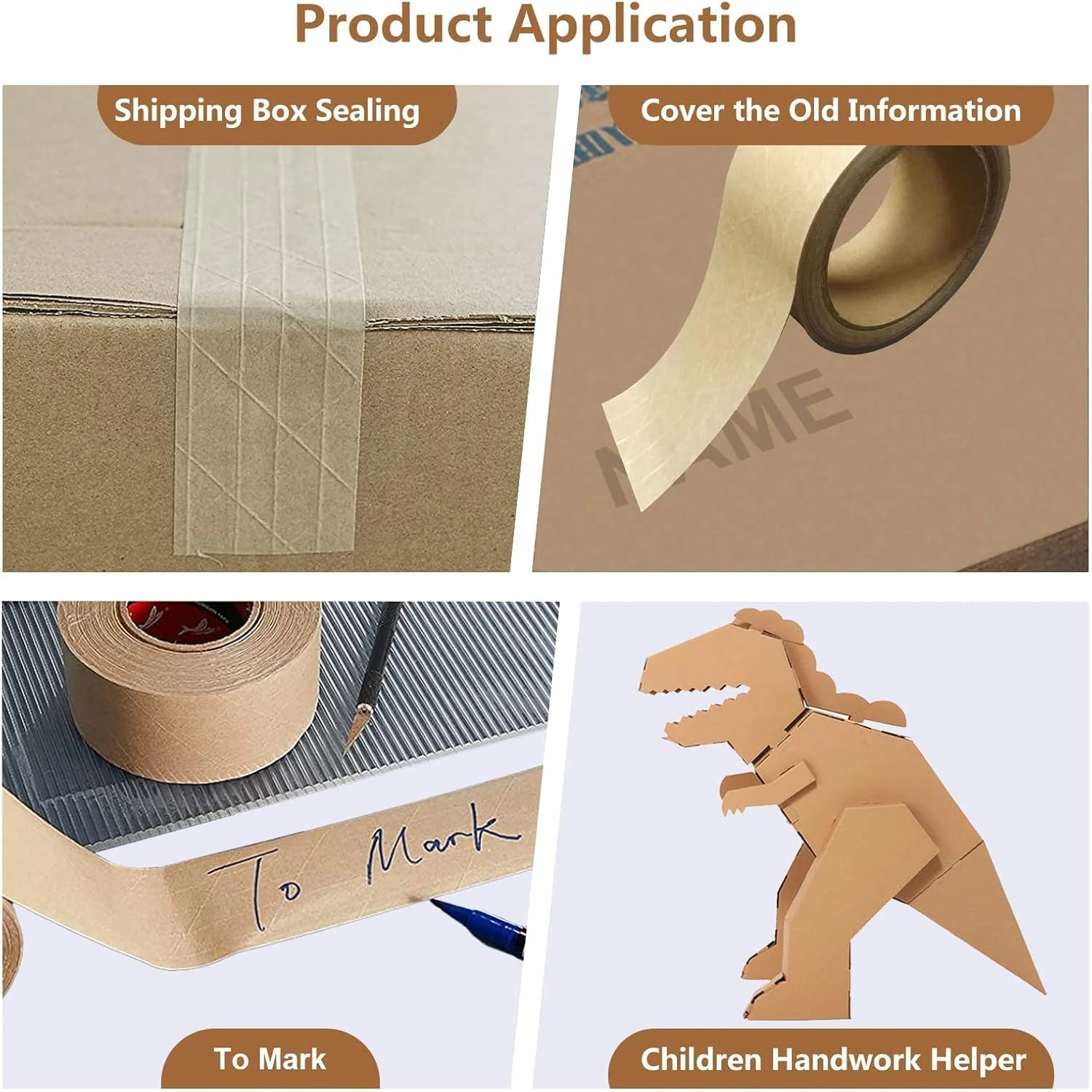 نوار فعال شده با آب، نوار بسته بندی تقویت شده با الیاف، نوار کرافت، سازگار با محیط زیست و زیست تخریب پذیر، برای بسته بندی و حمل و نقل سنگین، چسبندگی فعال شده با آب، قابل نوشتن، 48mmX36m در هر رول، 3 رول نوار فعال شده با آب، نوار بسته بندی تقویت شده با الیاف، نوار کرافت، سازگار با محیط زیست و زیست تخریب پذیر، برای بسته بندی و حمل و نقل سنگین، چسبندگی فعال شده با آب، قابل نوشتن، 48mmX36m در هر رول، 3 رول