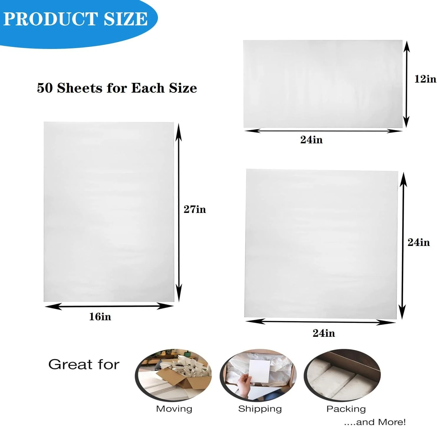 150 برگه کاغذ بسته بندی بزرگ برای لوازم اسباب کشی، کاغذ بسته بندی روزنامه ای برای بسته بندی حمل و نقل مواد بسته بندی