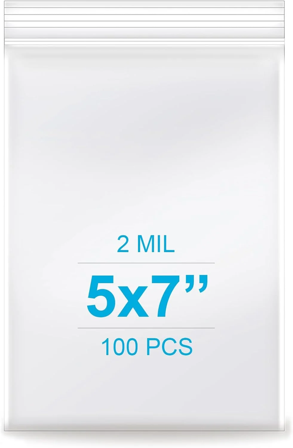 انباری، بسته 100 عددی کیسه های پلاستیکی شفاف زیپ دار قابل بستن مجدد 5x7 اینچ، ضخامت 2 میل، کیسه زیپ کوچک شفاف، کیسه جواهرات، کیسه آب نبات، ذخیره سازی، بسته بندی و حمل و نقل... انباری، بسته 100 عددی کیسه های پلاستیکی شفاف زیپ دار قابل بستن مجدد 5x7 اینچ، ضخامت 2 میل، کیسه زیپ کوچک شفاف، کیسه جواهرات، کیسه آب نبات، ذخیره سازی، بسته بندی و حمل و نقل...