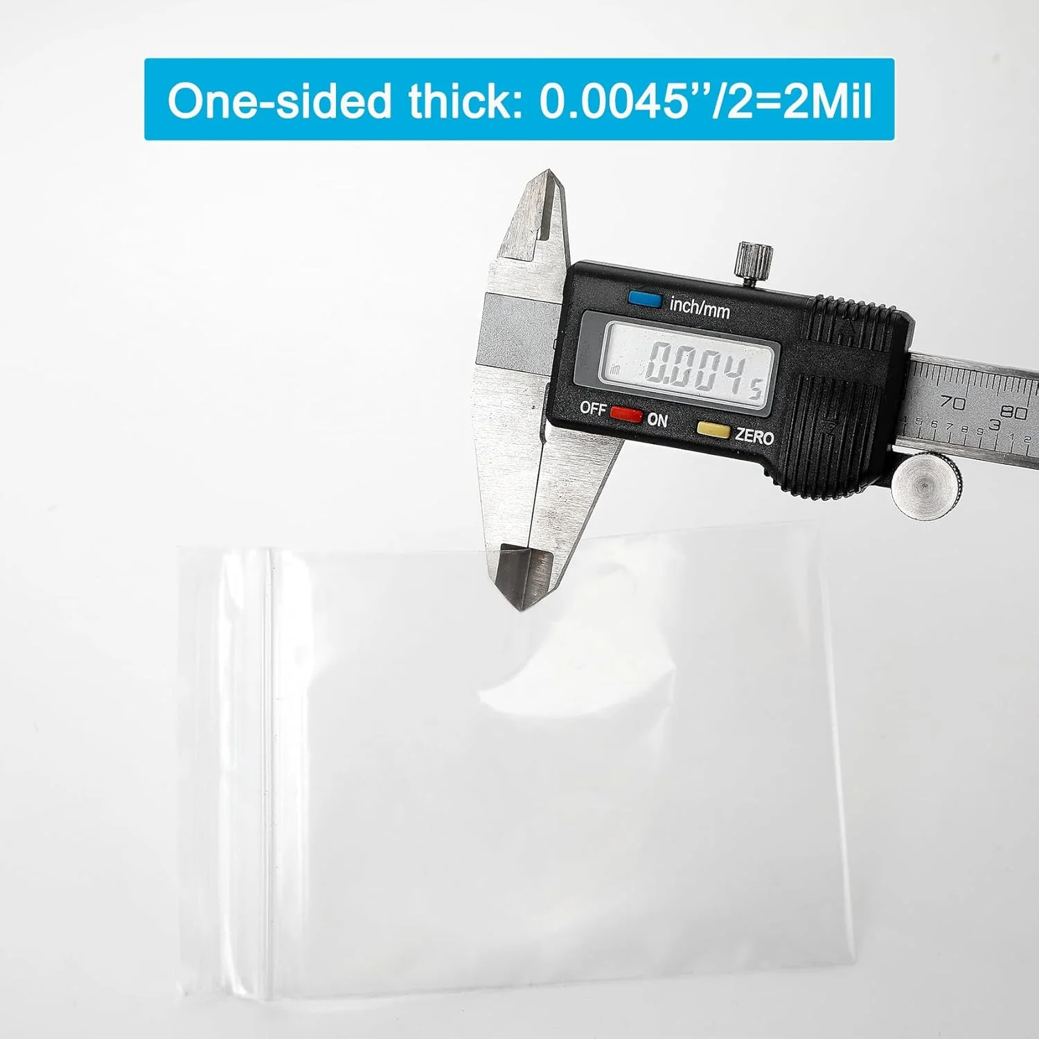 انباری، بسته 100 عددی کیسه های پلاستیکی شفاف زیپ دار قابل بستن مجدد 5x7 اینچ، ضخامت 2 میل، کیسه زیپ کوچک شفاف، کیسه جواهرات، کیسه آب نبات، ذخیره سازی، بسته بندی و حمل و نقل...