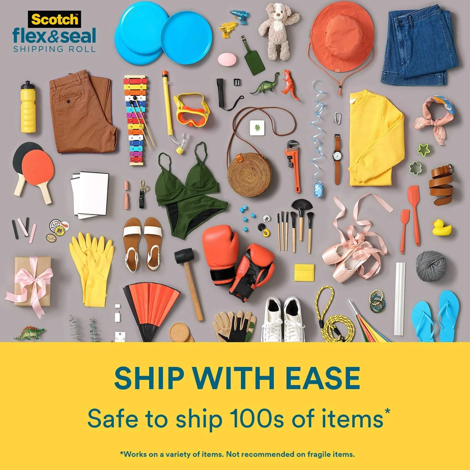 رول بسته بندی اسکاچ Flex and Seal، 38 سانتی متر در 3 متر، راه حل حمل و نقل همه کاره، جایگزین آسان بسته بندی برای کیسه های پستی رول بسته بندی اسکاچ Flex and Seal، 38 سانتی متر در 3 متر، راه حل حمل و نقل همه کاره، جایگزین آسان بسته بندی برای کیسه های پستی