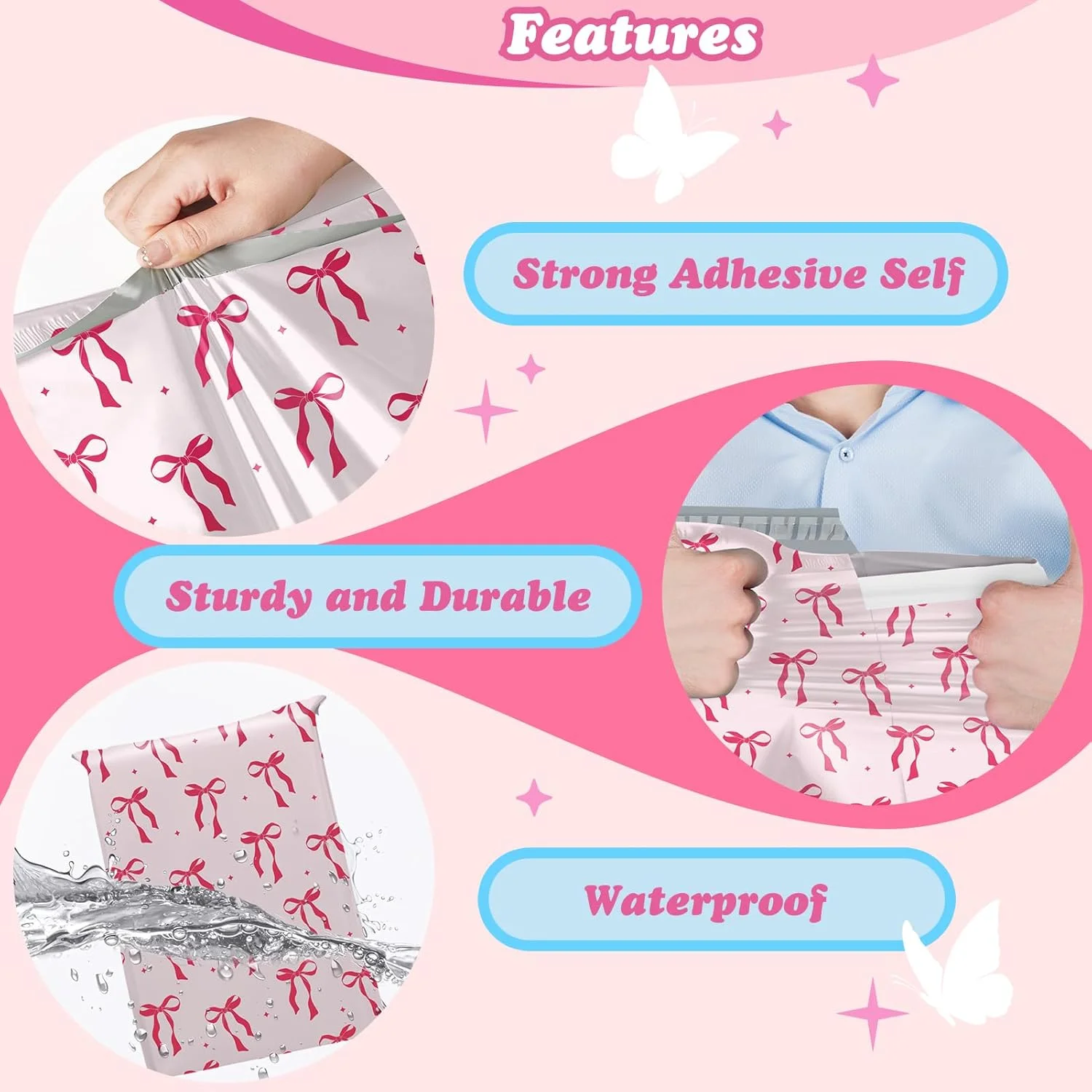 پاکت پستی پلی اتیلن فوکسوری 37x48 سانتی متر 50 عددی، کیسه های پستی برای لباس، پاکت های پستی چسب قوی برای کسب و کارهای کوچک، کیسه پستی خود چسب، پاکت های پستی پاپیون صورتی پاکت پستی پلی اتیلن فوکسوری 37x48 سانتی متر 50 عددی، کیسه های پستی برای لباس، پاکت های پستی چسب قوی برای کسب و کارهای کوچک، کیسه پستی خود چسب، پاکت های پستی پاپیون صورتی