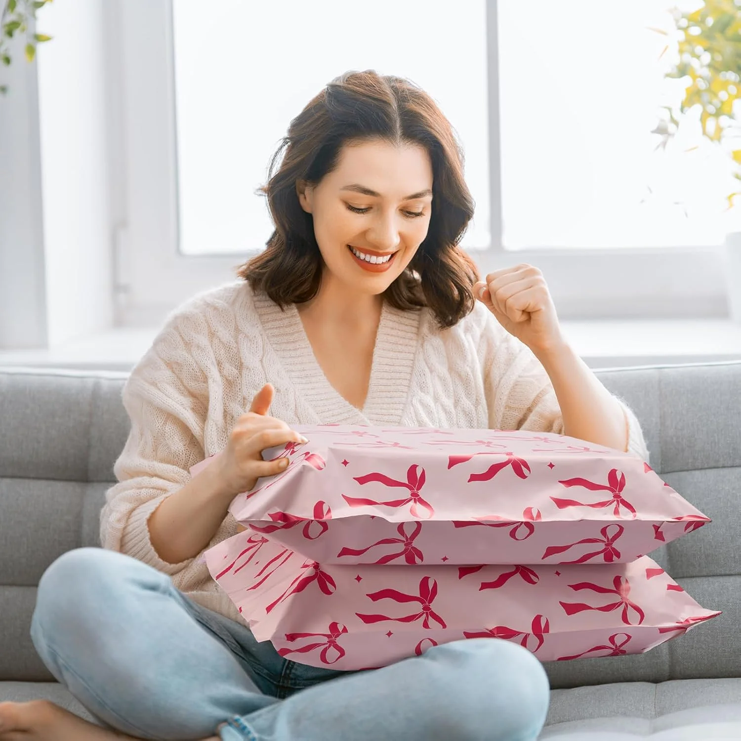 پاکت پستی پلی اتیلن فوکسوری 37x48 سانتی متر 50 عددی، کیسه های پستی برای لباس، پاکت های پستی چسب قوی برای کسب و کارهای کوچک، کیسه پستی خود چسب، پاکت های پستی پاپیون صورتی پاکت پستی پلی اتیلن فوکسوری 37x48 سانتی متر 50 عددی، کیسه های پستی برای لباس، پاکت های پستی چسب قوی برای کسب و کارهای کوچک، کیسه پستی خود چسب، پاکت های پستی پاپیون صورتی