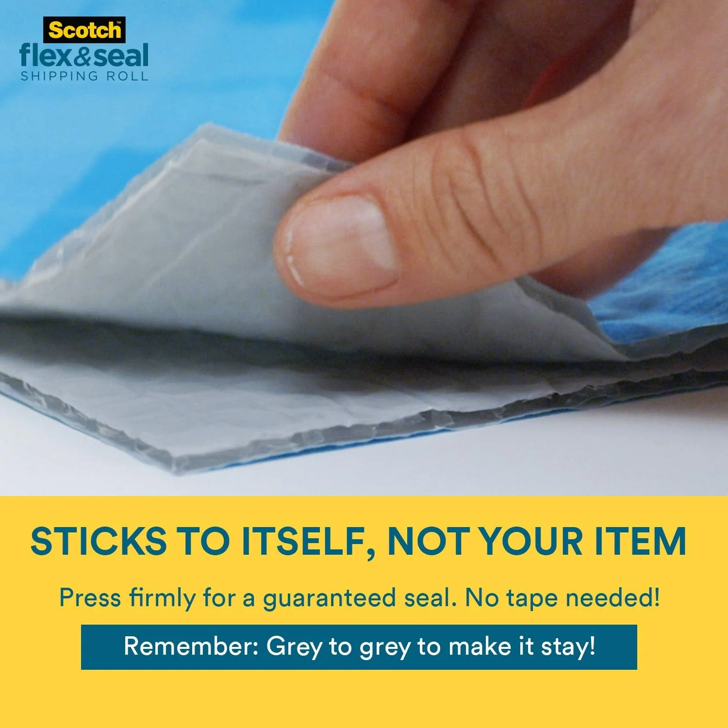 رول بسته بندی اسکاچ Flex and Seal، 38 سانتی متر در 3 متر، راه حل حمل و نقل همه کاره، جایگزین آسان بسته بندی برای کیسه های پستی رول بسته بندی اسکاچ Flex and Seal، 38 سانتی متر در 3 متر، راه حل حمل و نقل همه کاره، جایگزین آسان بسته بندی برای کیسه های پستی